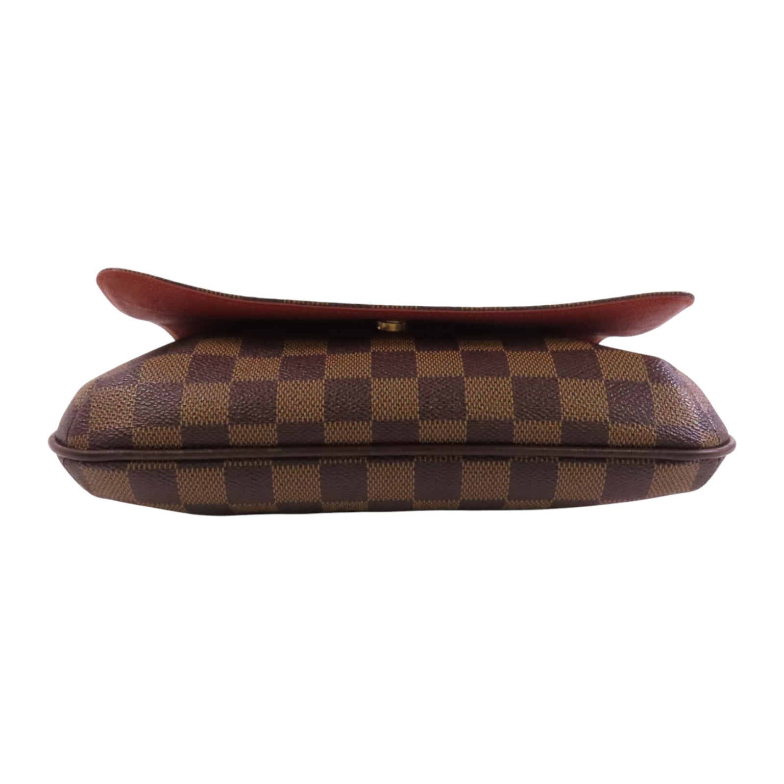 LOUIS VUITTON Damier Ebene Musette Tango金扣肩背袋