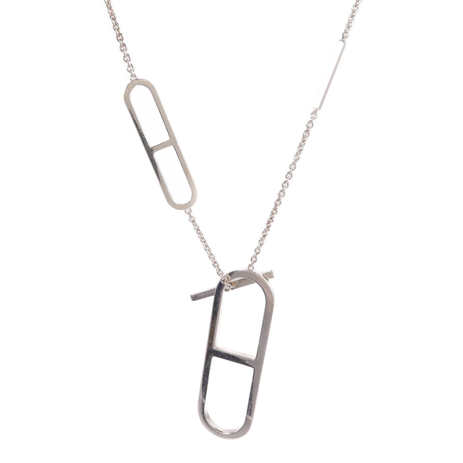 HERMES 925純銀Ever Chaine d'Ancre Long Necklace項鍊