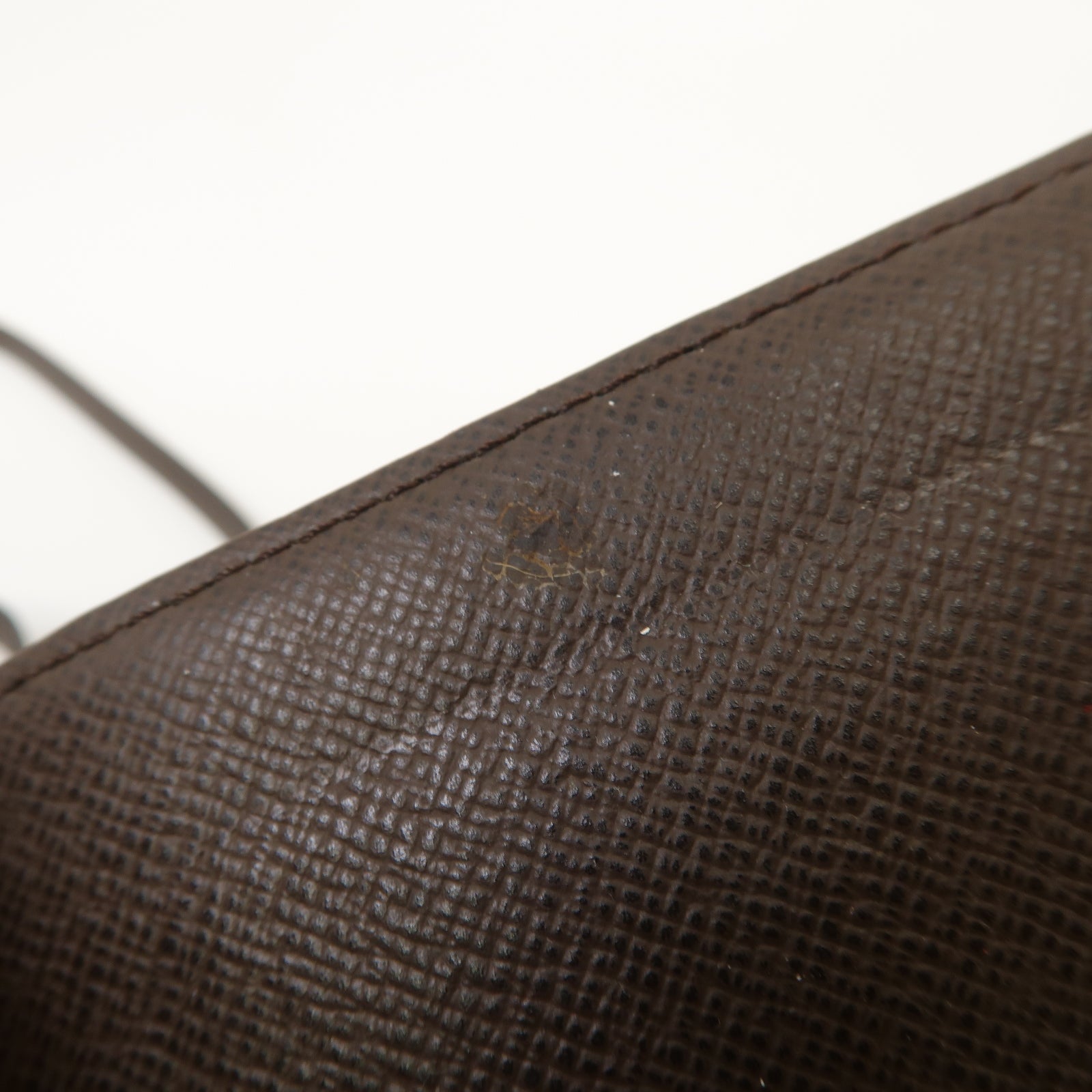 LOUIS VUITTON Damier Porte Cartes ID Bandouliere Case金扣卡片套Ebene