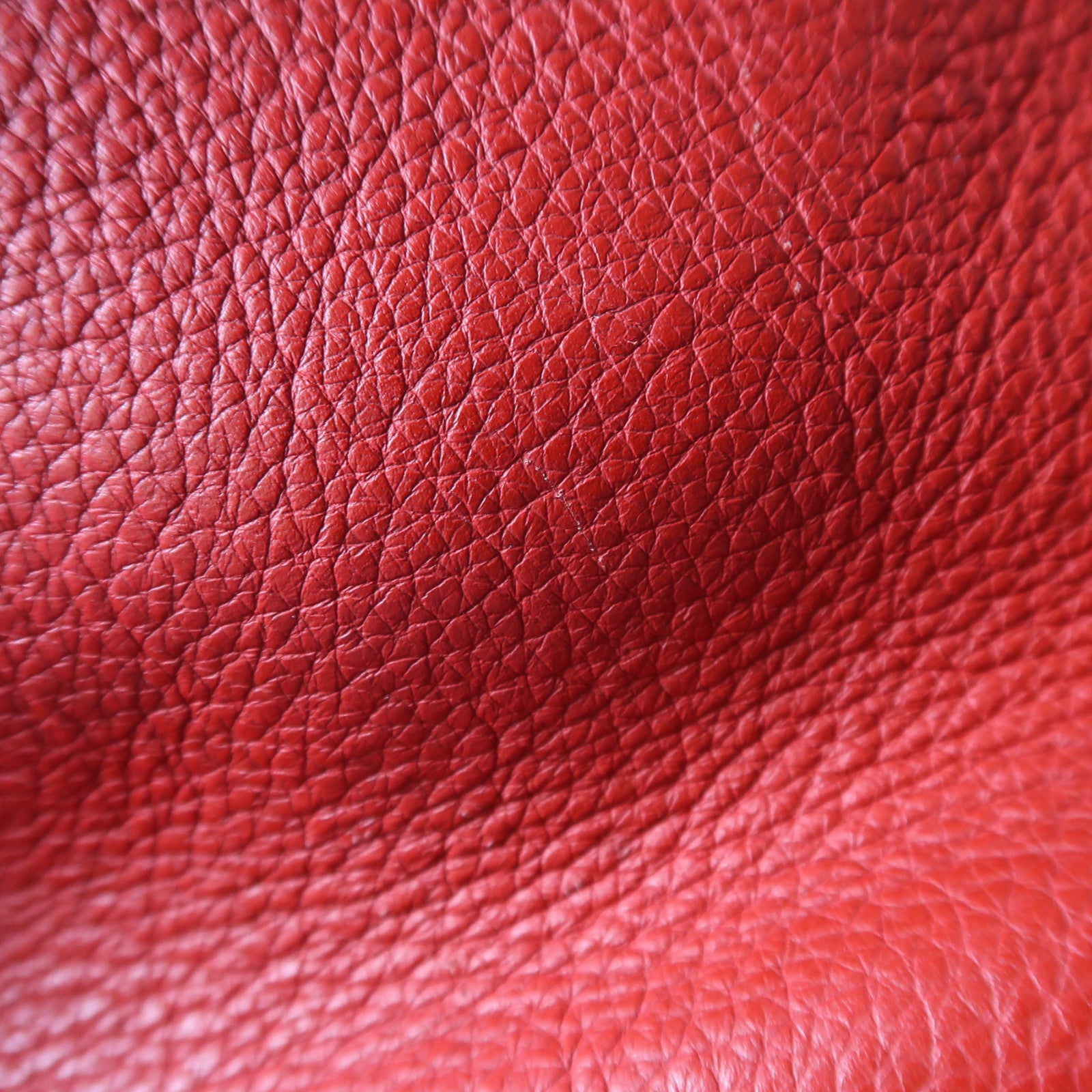HERMES Clemence皮革Lindy 34銀扣手挽肩背兩用袋Rough Garance紅色