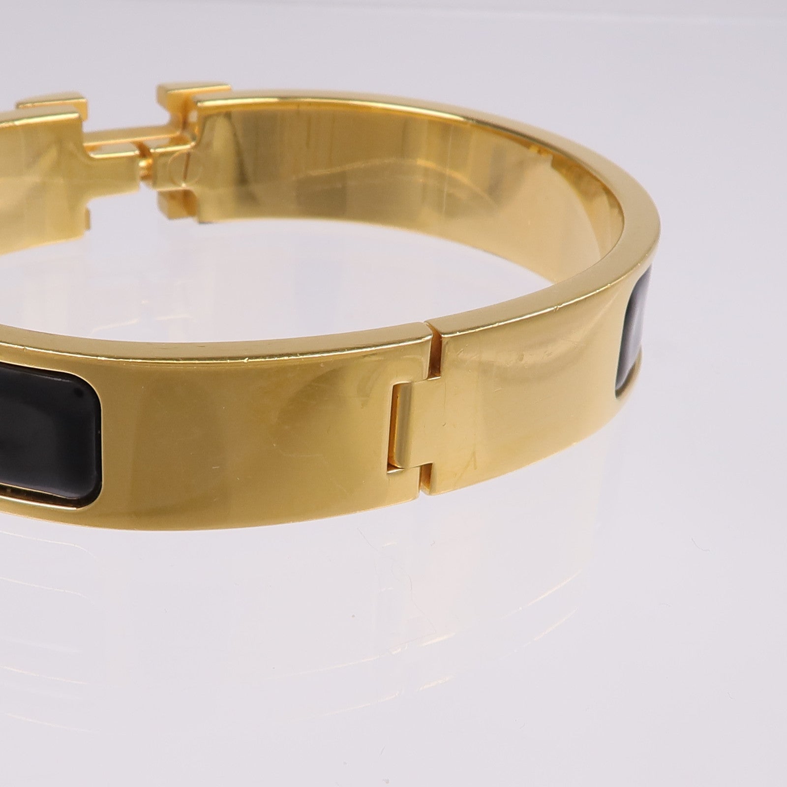HERMES 金屬/琺瑯Clic H Bracelet手鐲