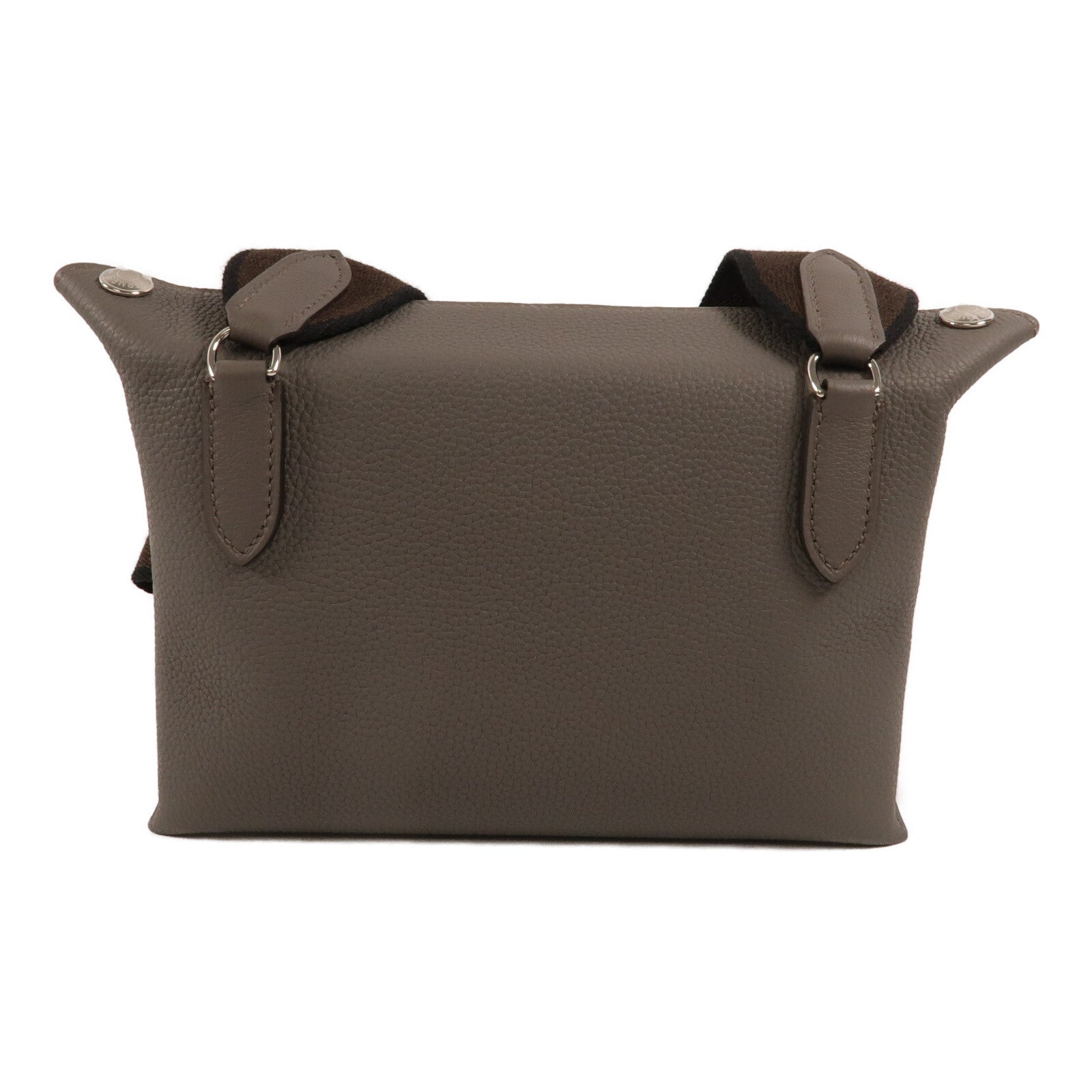 HERMES Epsom皮革Videpoches肩背袋Etain