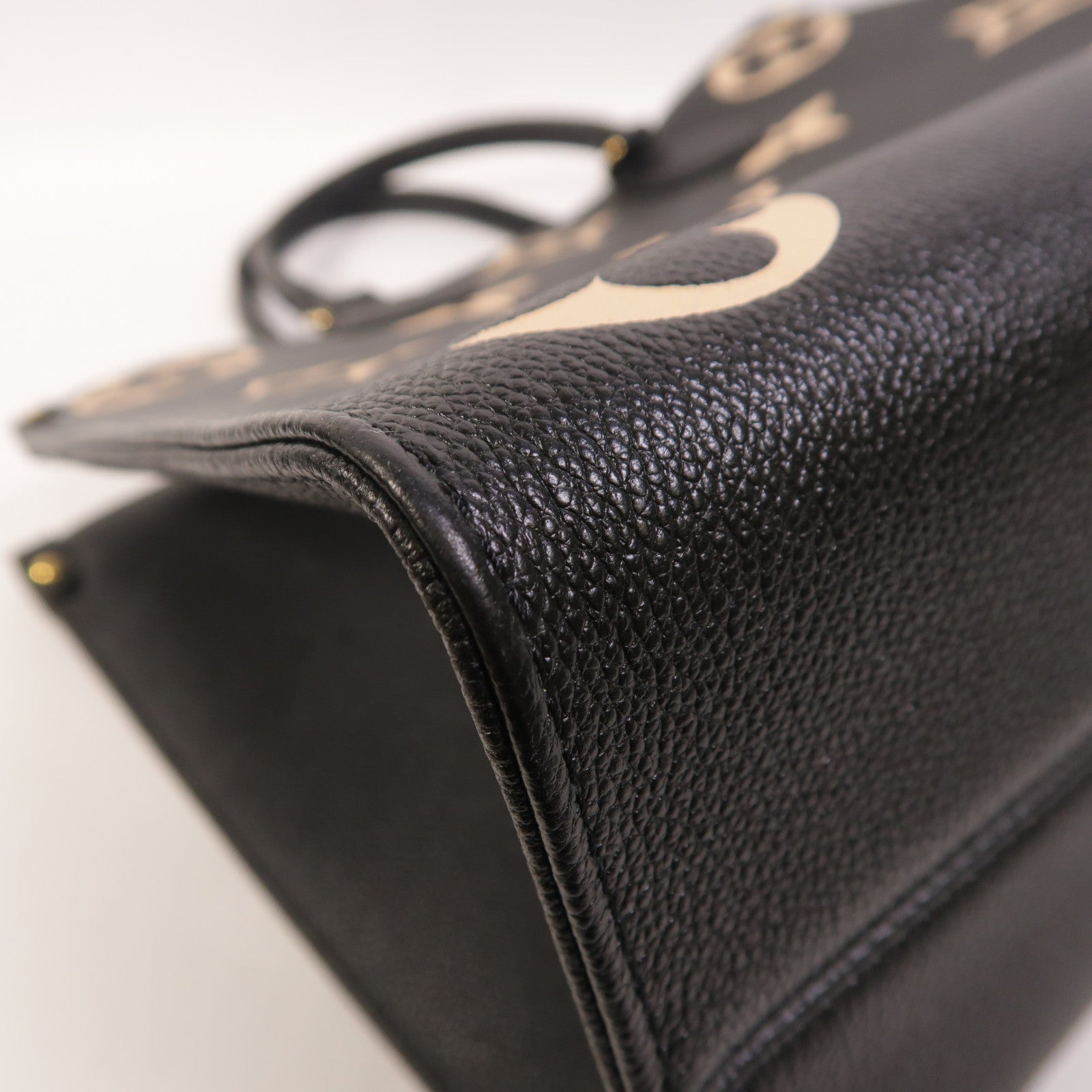 LOUIS VUITTON Monogram Empreinte On The Go MM金扣手挽肩背兩用袋