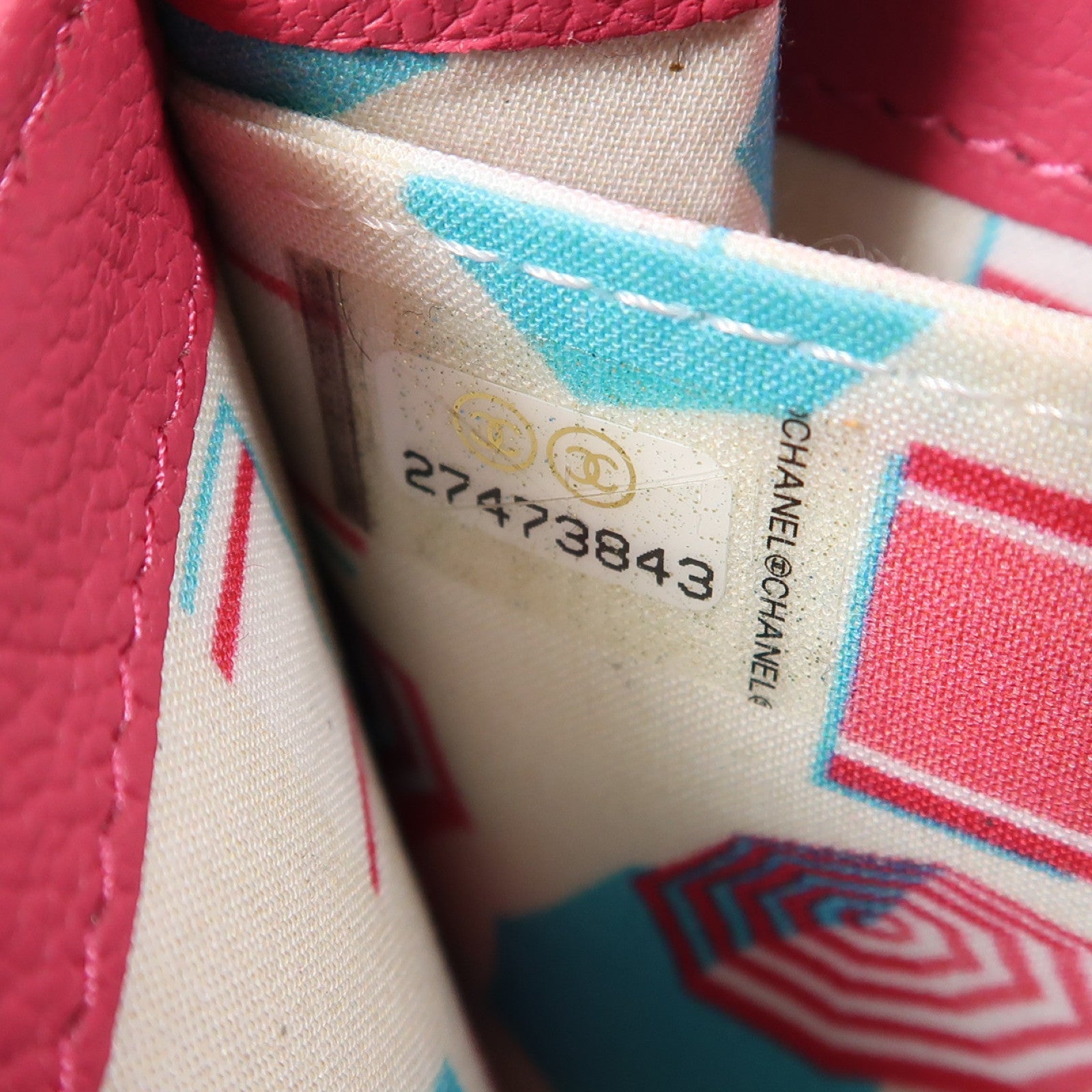 CHANEL 【激減優惠】牛皮皮革Long Wallet銀扣長錢包粉紅色