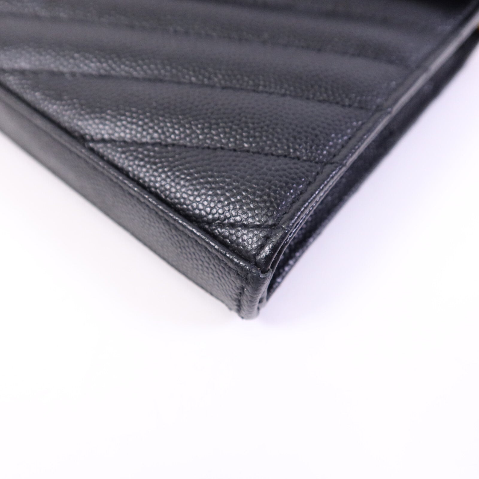 SAINT LAURENT 牛皮皮革Cassandre Envelope金扣鏈帶肩背袋
