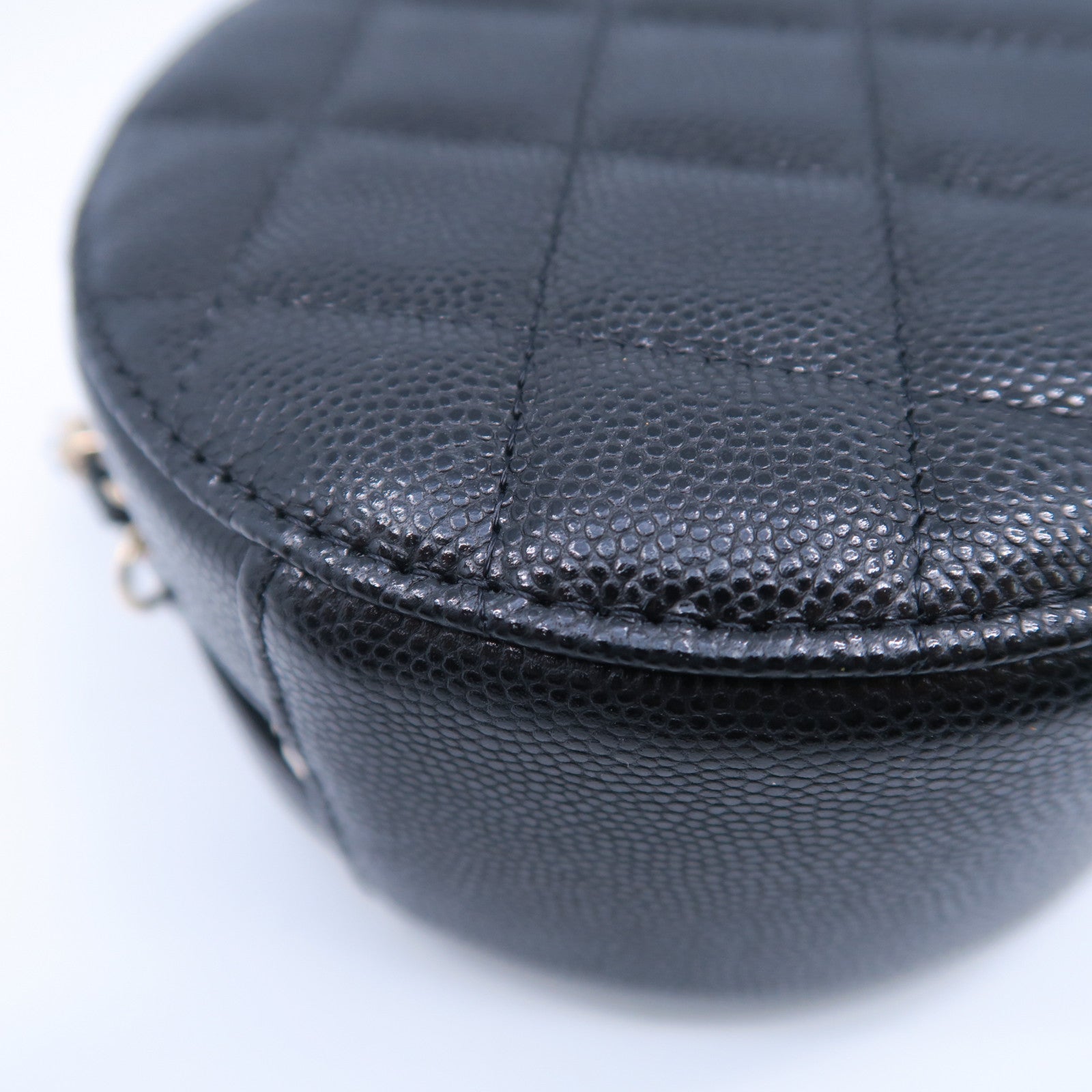CHANEL 【激減優惠】菱格Caviar皮革Chain Shoulder Bag金扣鏈帶肩背袋黑色