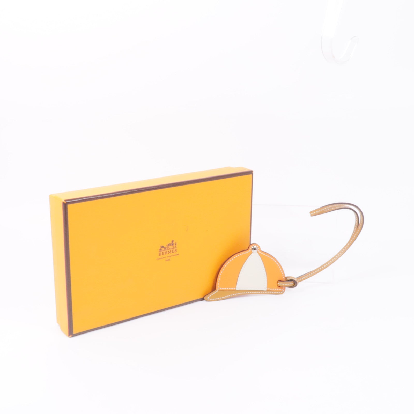 HERMES Swift皮革Paddock Bombe掛飾