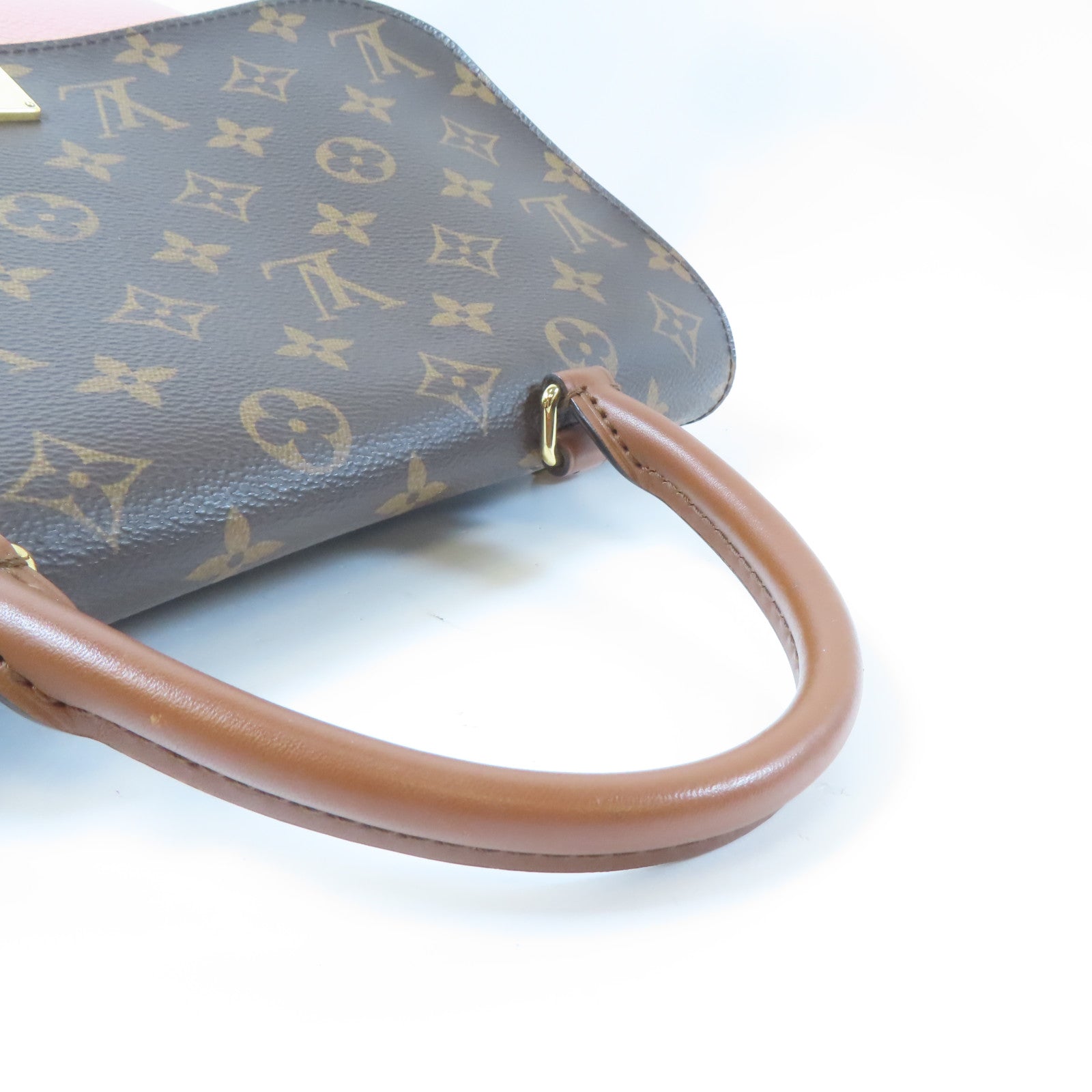 LOUIS VUITTON Monogram Marignan金扣手挽肩背兩用袋啡色/粉紅色