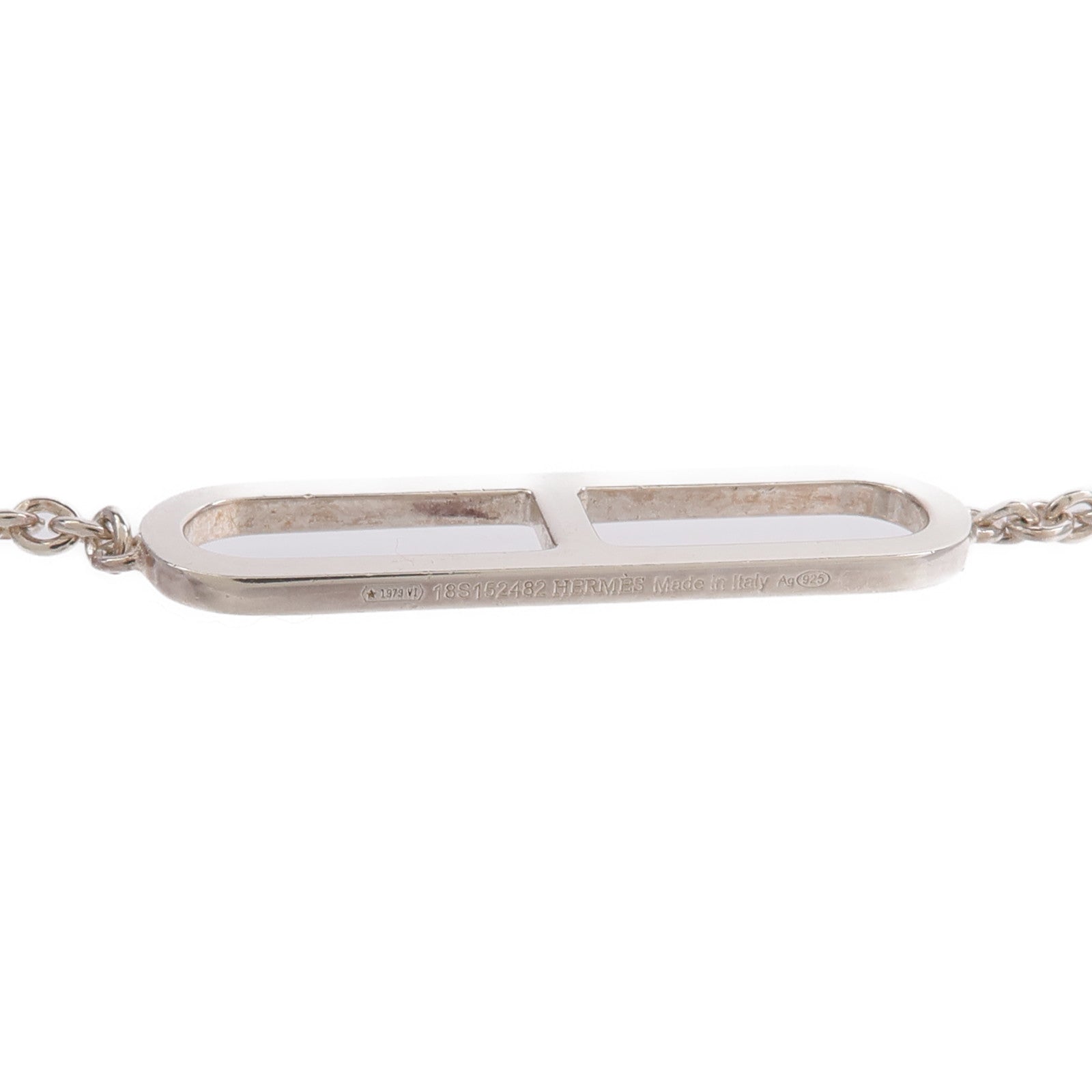 HERMES 925純銀Ever Chaine d'Ancre Long Necklace項鍊