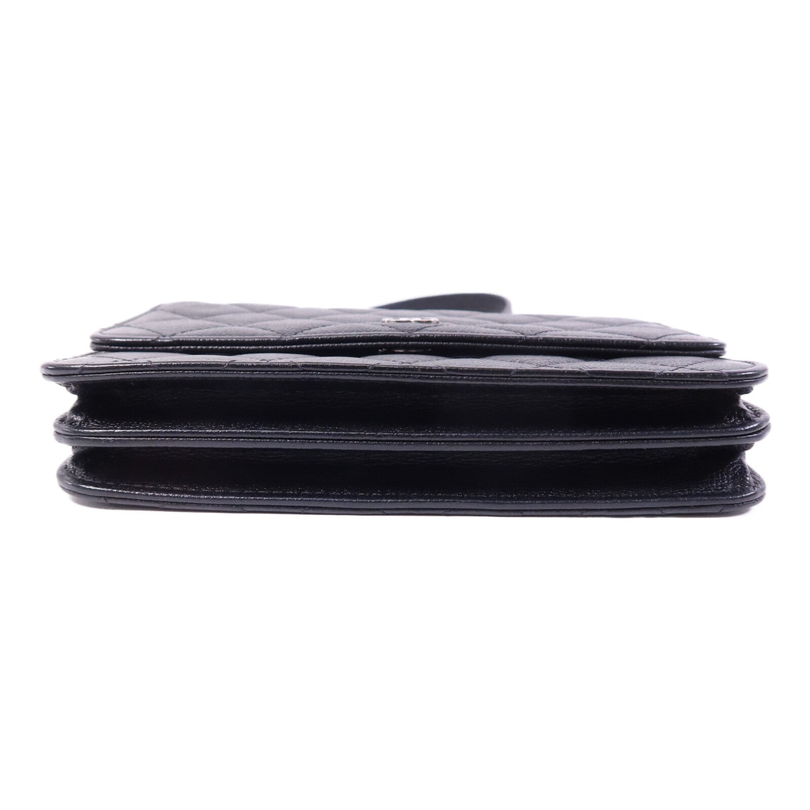CHANEL 牛皮皮革WOC Wallet On Chain銀扣鏈帶肩背袋