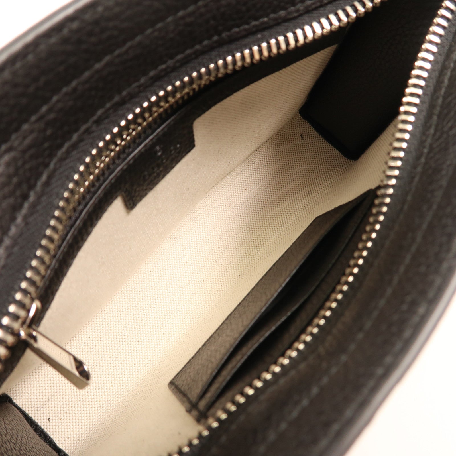 GUCCI 【激減優惠】牛皮皮革GG Jumbo Small Bag銀扣肩背袋
