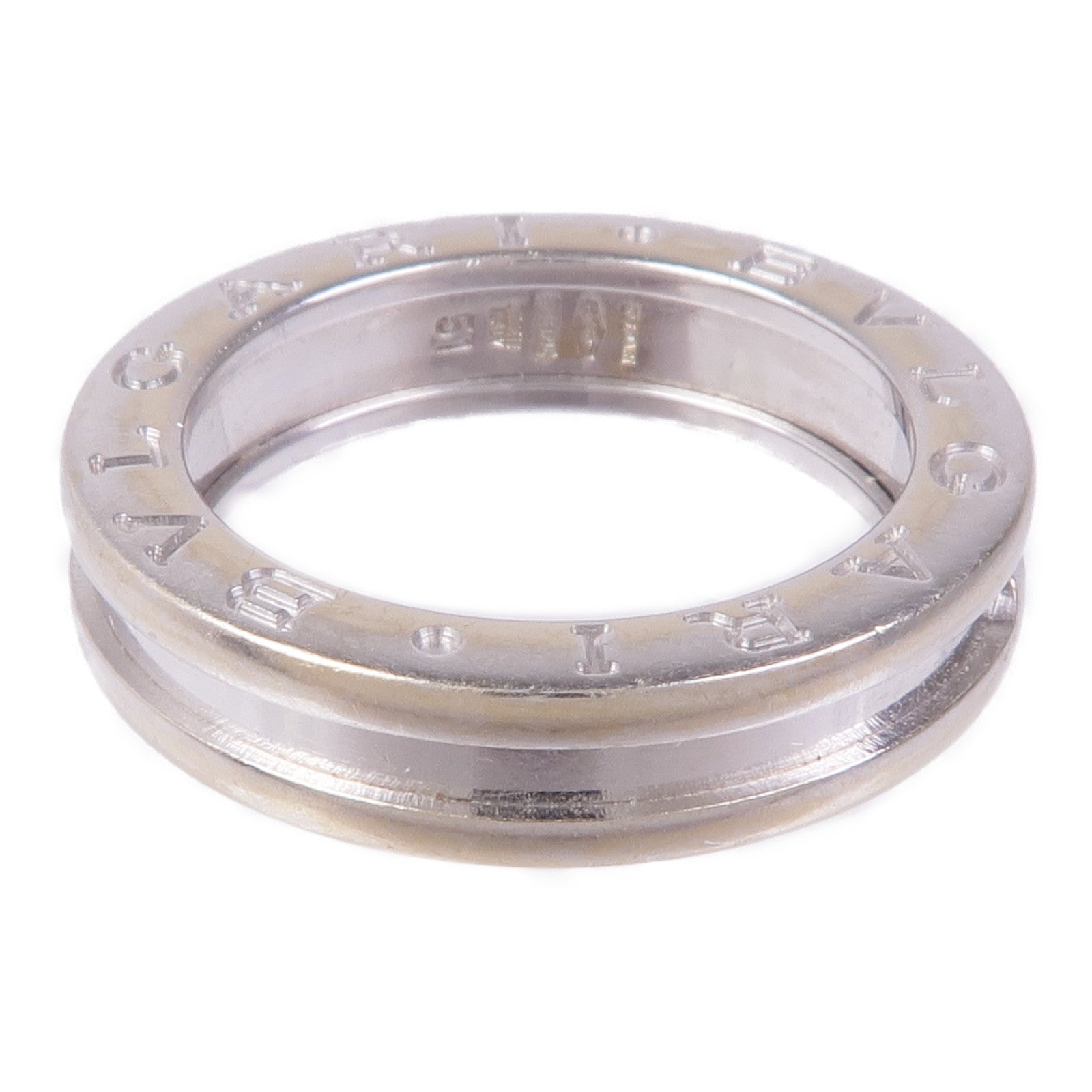 BVLGARI B-zero1 1 Band Ring 2337A 18K White Gold Bvlgari#51 US#5.5
