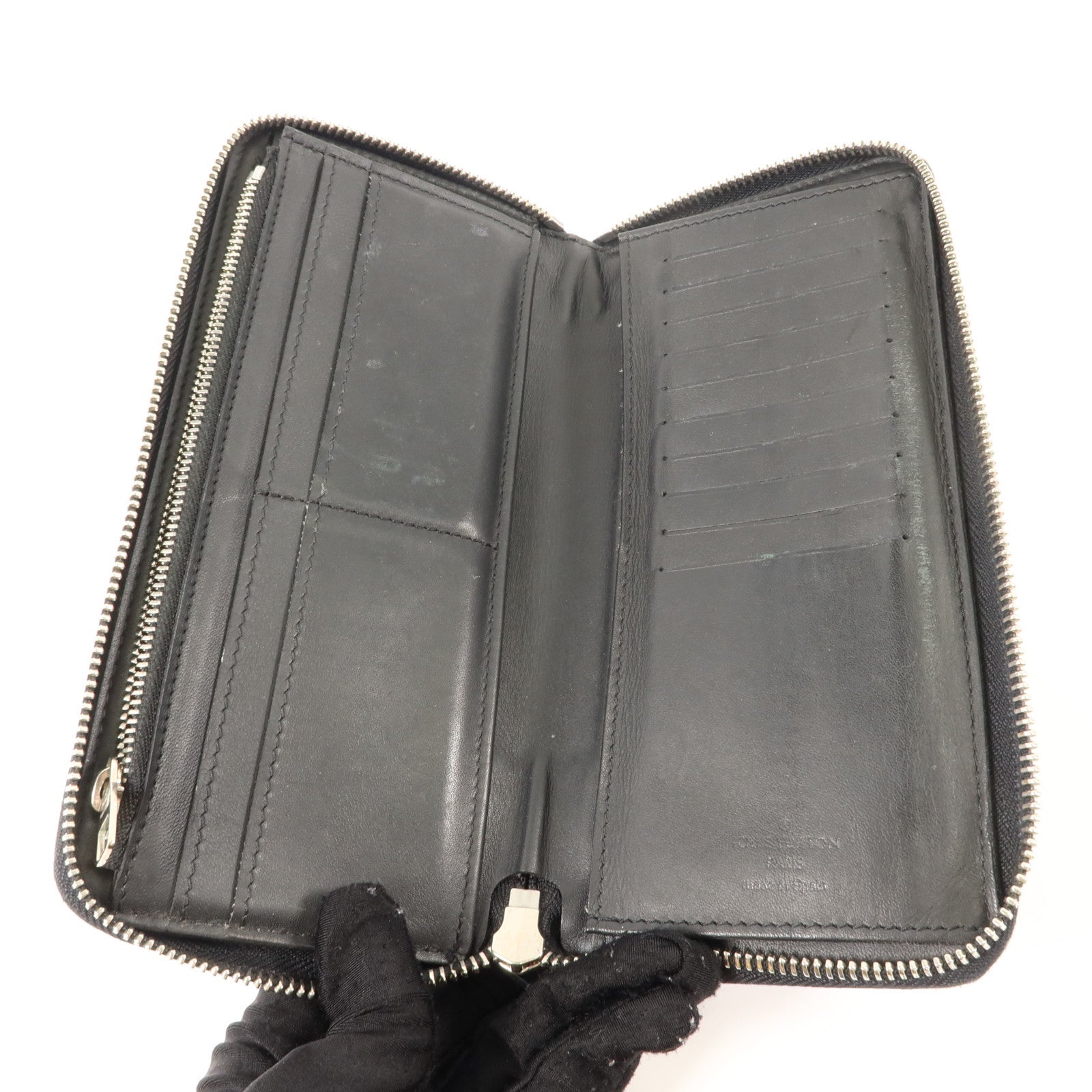 LOUIS VUITTON Damier Cobalt Zippy Wallet Vertical長錢包