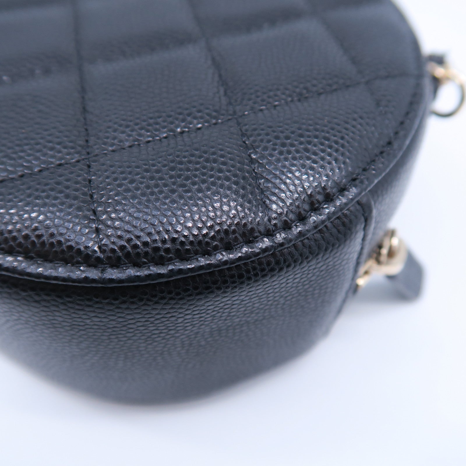 CHANEL 【激減優惠】菱格Caviar皮革Chain Shoulder Bag金扣鏈帶肩背袋黑色