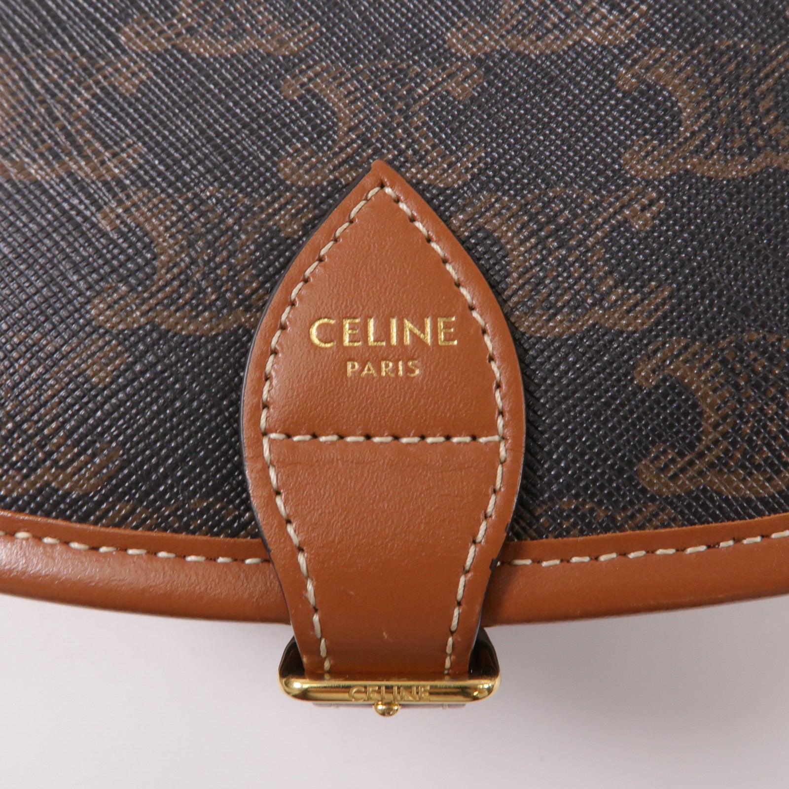 CELINE 塗層帆布Folco肩背袋
