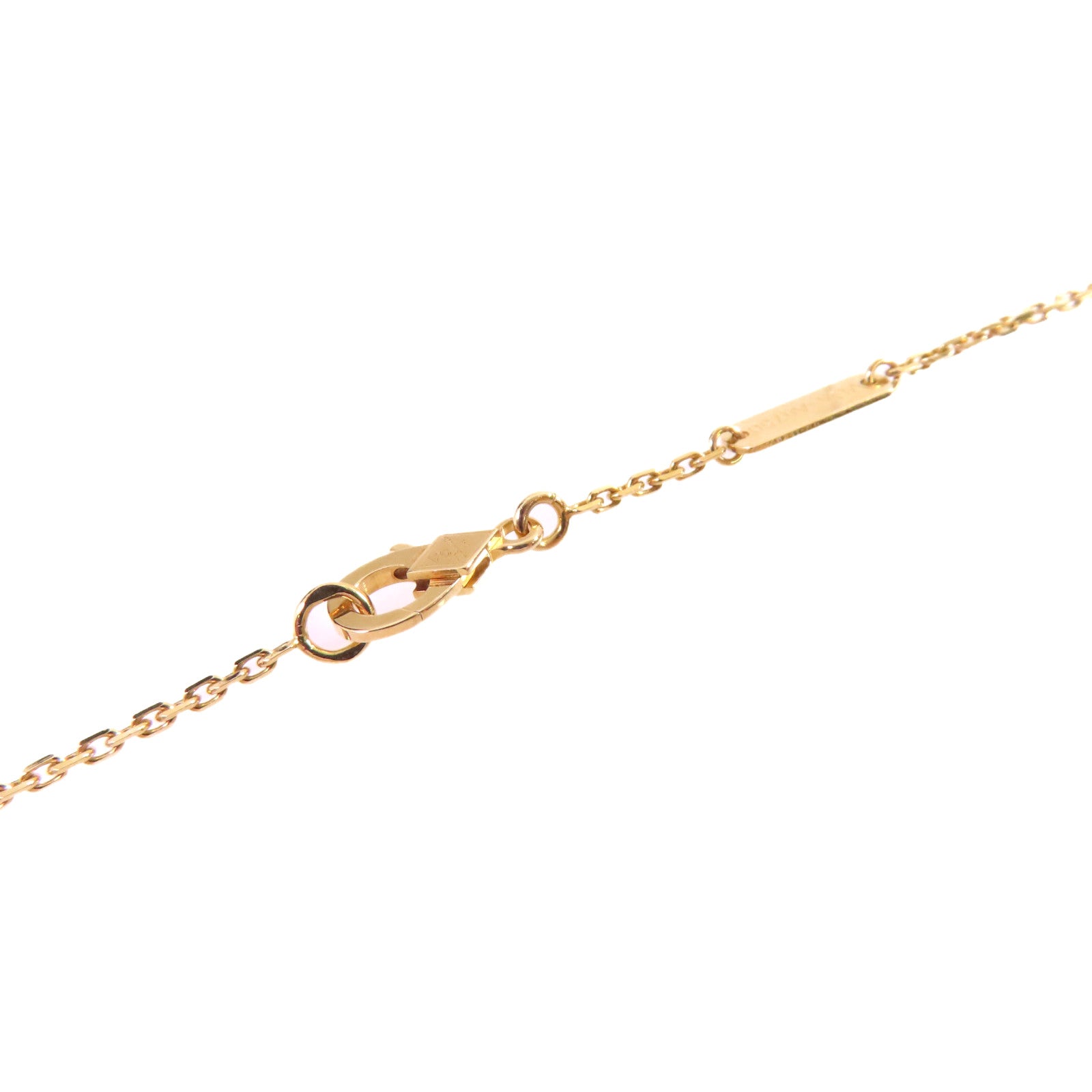 Van Cleef & Arpels 18K玫瑰金/珍珠母/鑽石Vintage Alhambra Necklace項鍊