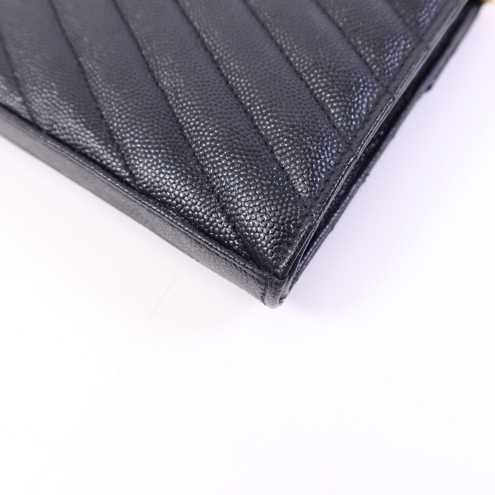 SAINT LAURENT 牛皮皮革Cassandre Envelope金扣鏈帶肩背袋