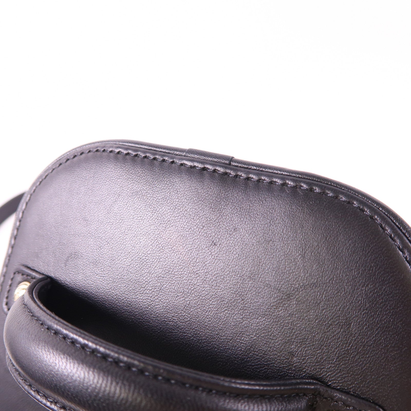 CHANEL CC GHW Vanity Case Chain 2 Way Bag AS0323 Calfskin Leather Black