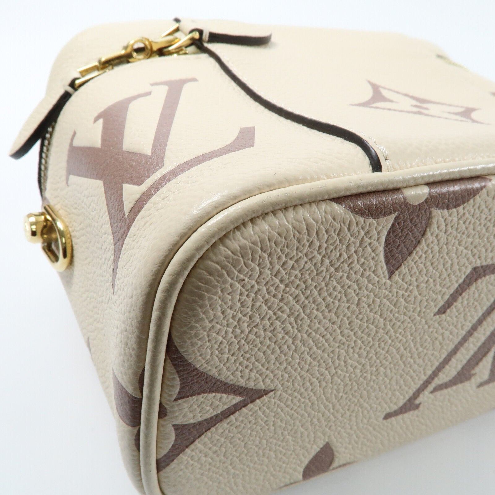 LOUIS VUITTON Monogram Empreinte Vanity PM金扣手挽肩背兩用袋