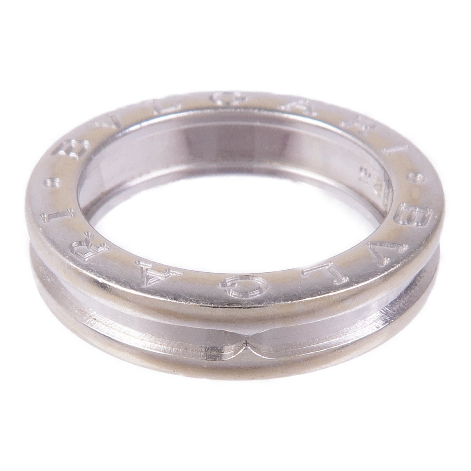 BVLGARI B-zero1 1 Band Ring 2337A 18K White Gold Bvlgari#51 US#5.5