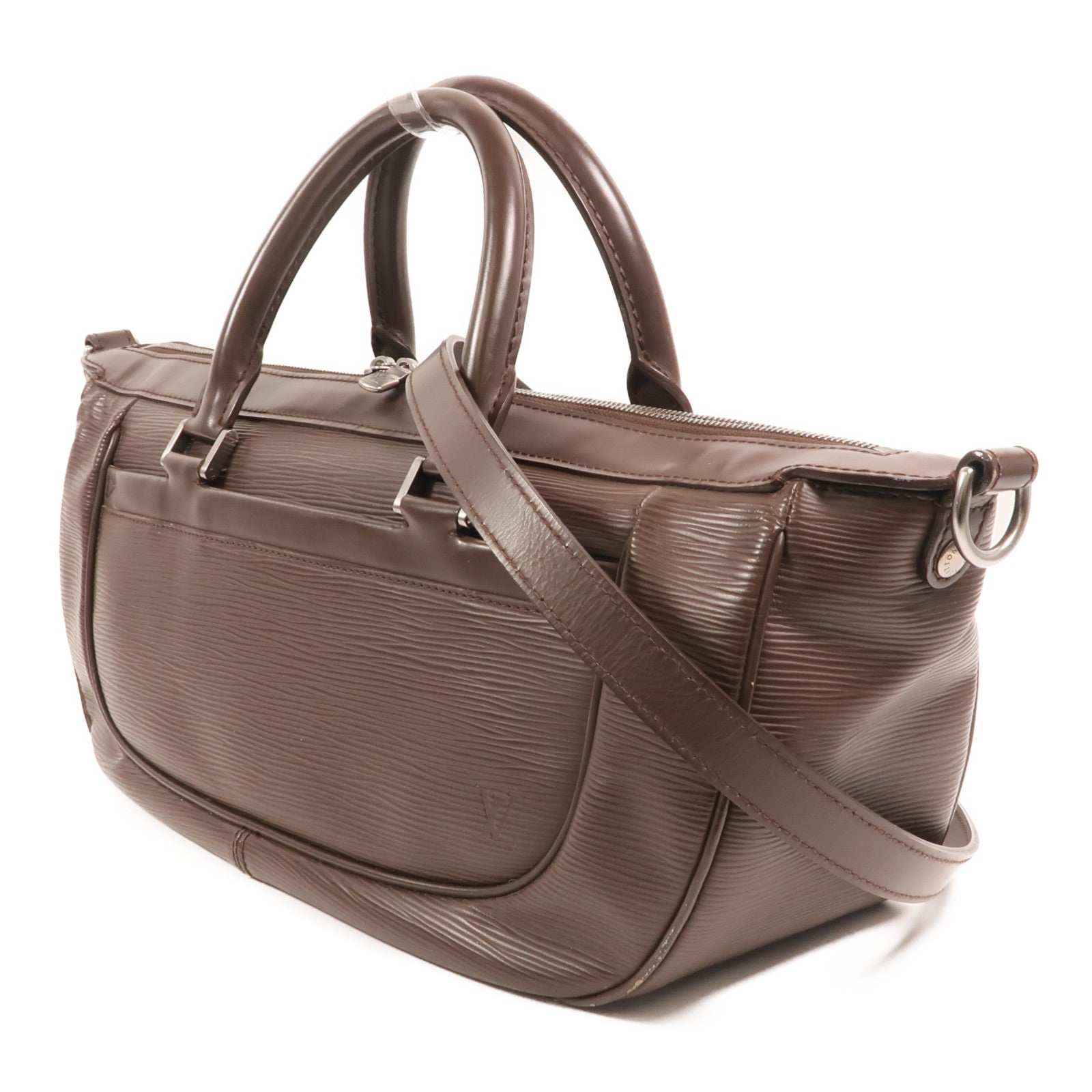 LOUIS VUITTON Epi Dhanura MM銀扣手挽肩背兩用袋
