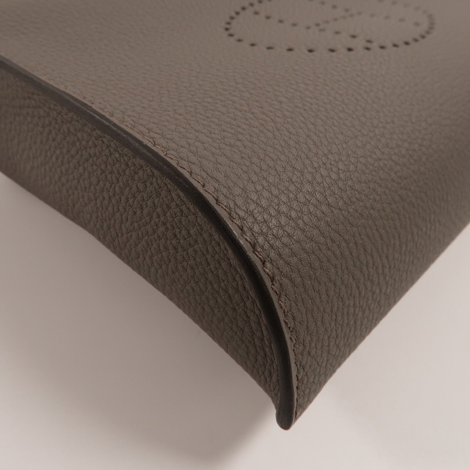 HERMES Epsom皮革Videpoches肩背袋Etain