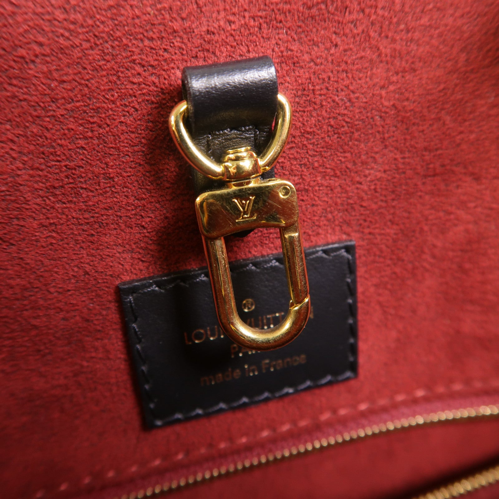 LOUIS VUITTON Monogram Empreinte On The Go MM金扣手挽肩背兩用袋