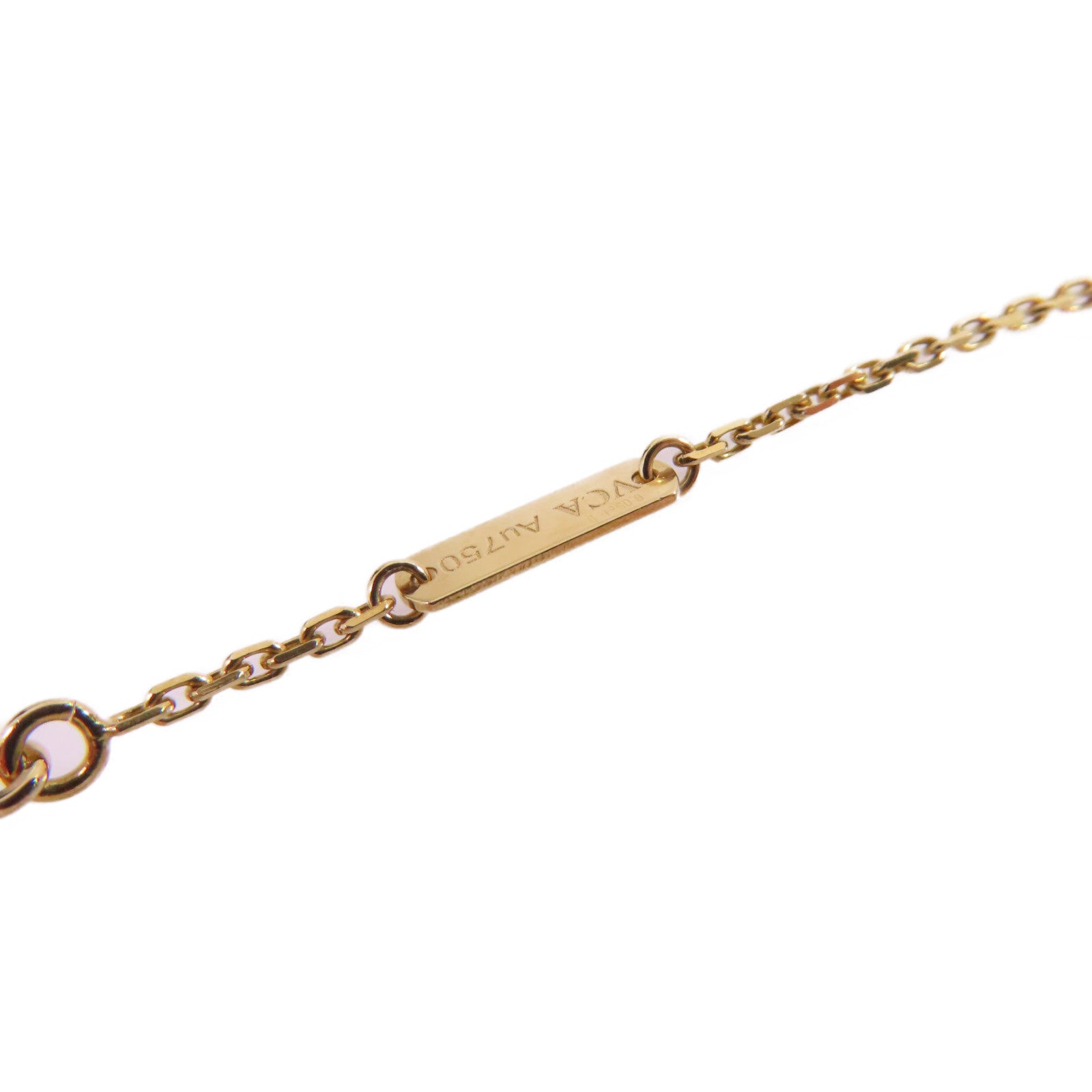 Van Cleef & Arpels 18K玫瑰金/珍珠母/鑽石Vintage Alhambra Necklace項鍊