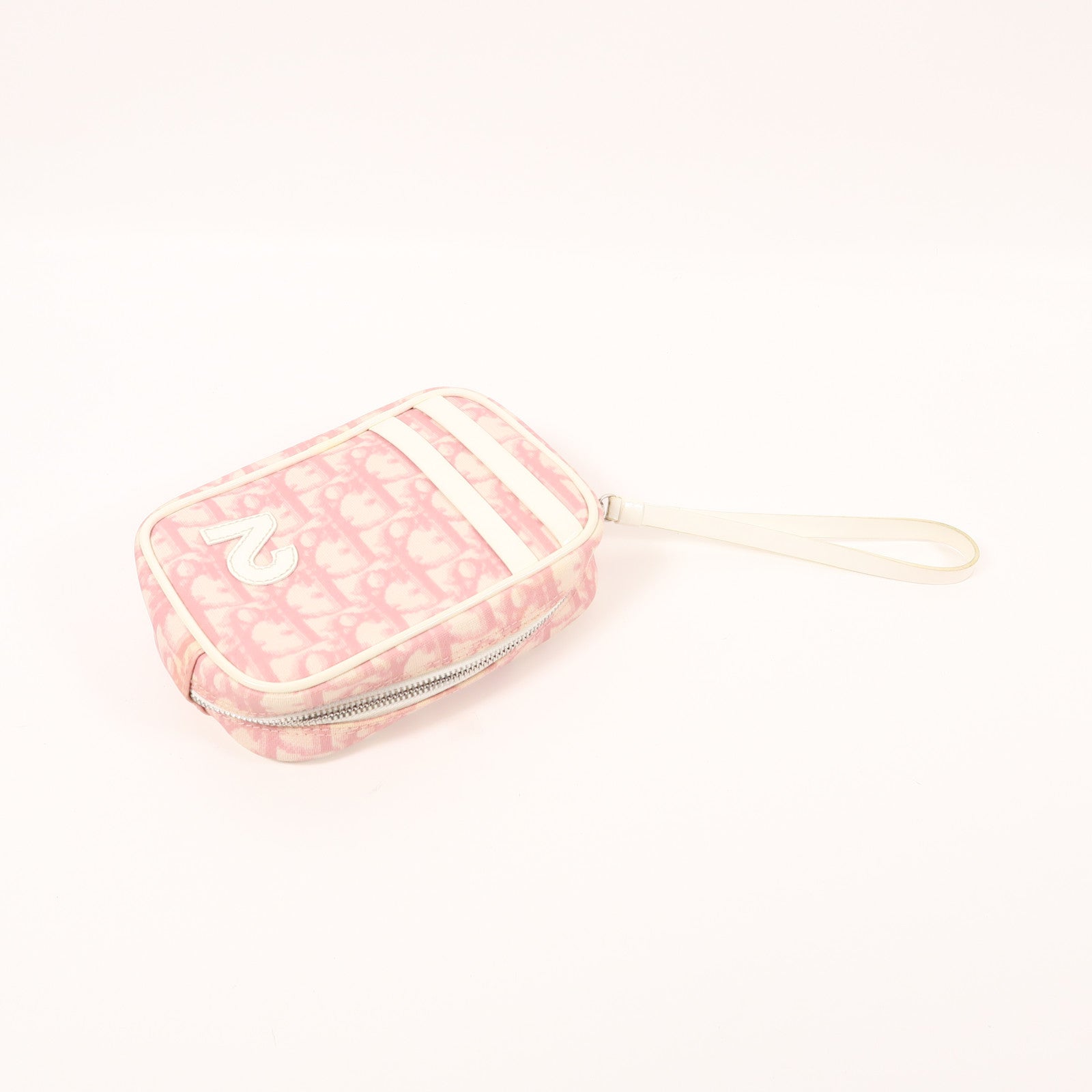 Dior 塗層帆布Clutch銀扣手拿包