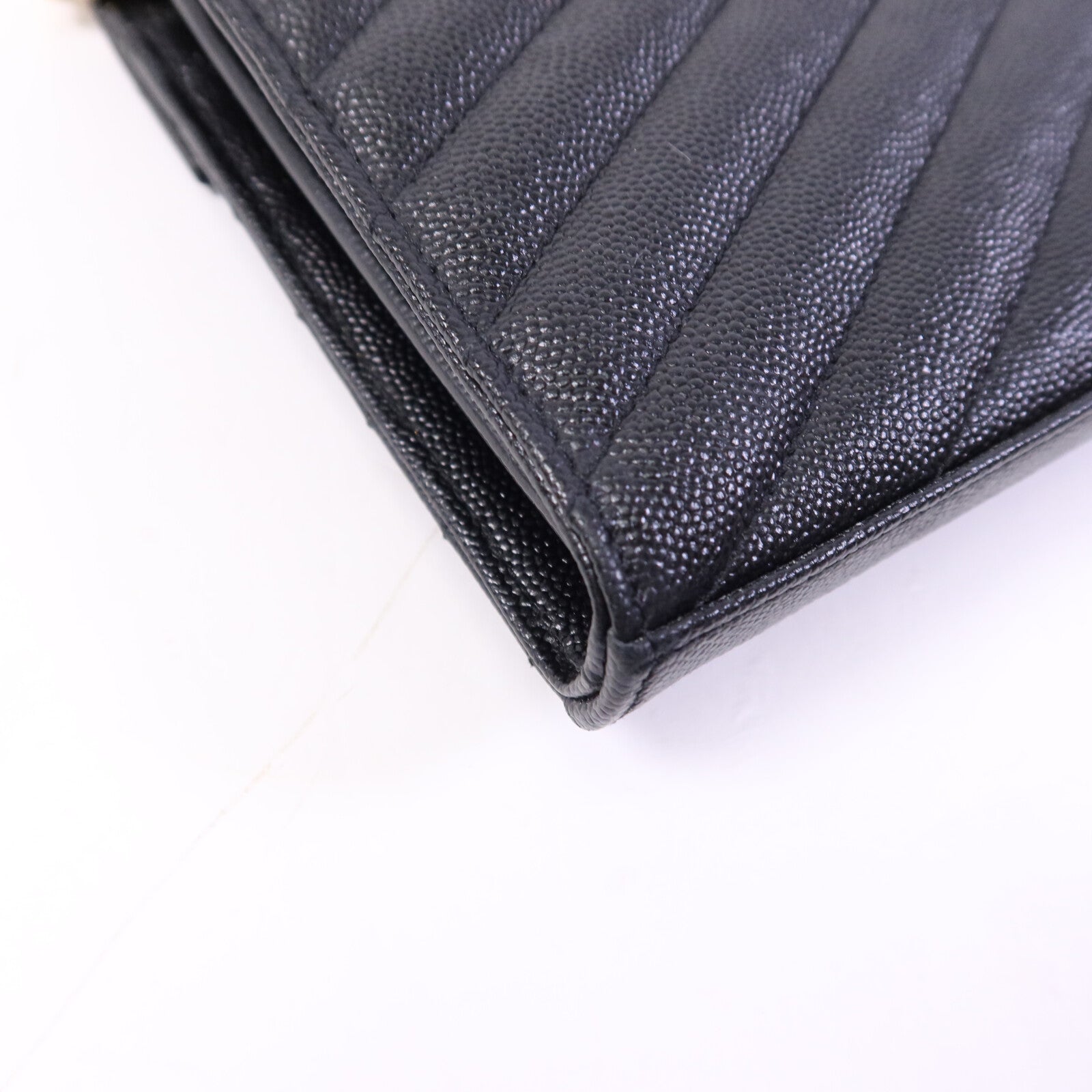 SAINT LAURENT 牛皮皮革Cassandre Envelope金扣鏈帶肩背袋