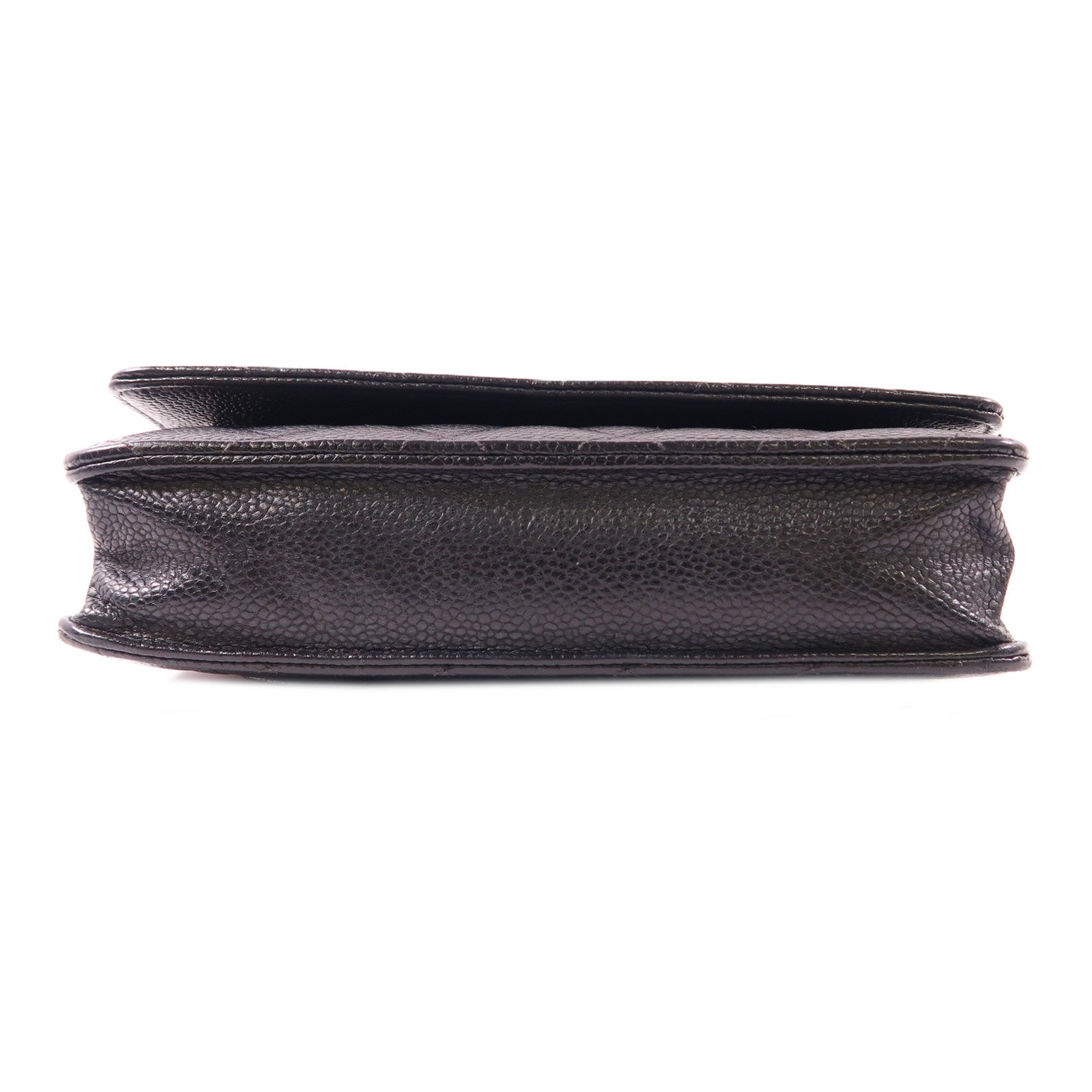CHANEL 牛皮皮革WOC Wallet On Chain Shoulder Bag金扣鏈帶肩背袋
