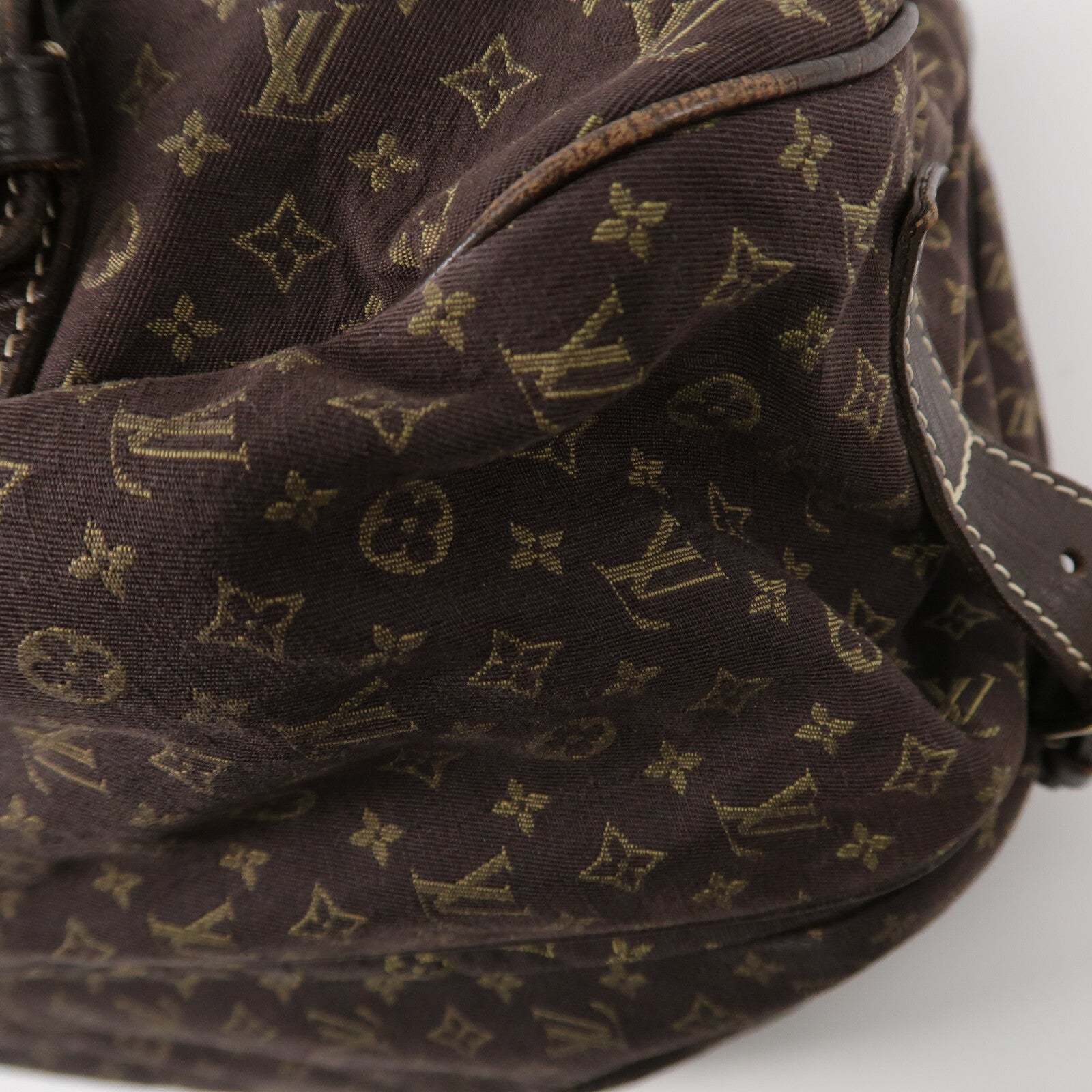 LOUIS VUITTON Monogram Mini Lin Saumur XL肩背袋