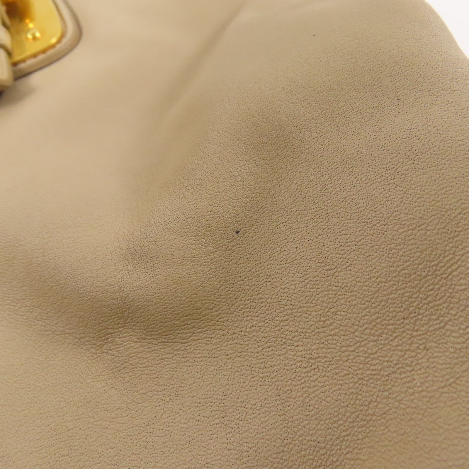 PRADA 【激減優惠】牛皮皮革Shopping Tote金扣手挽肩背兩用袋