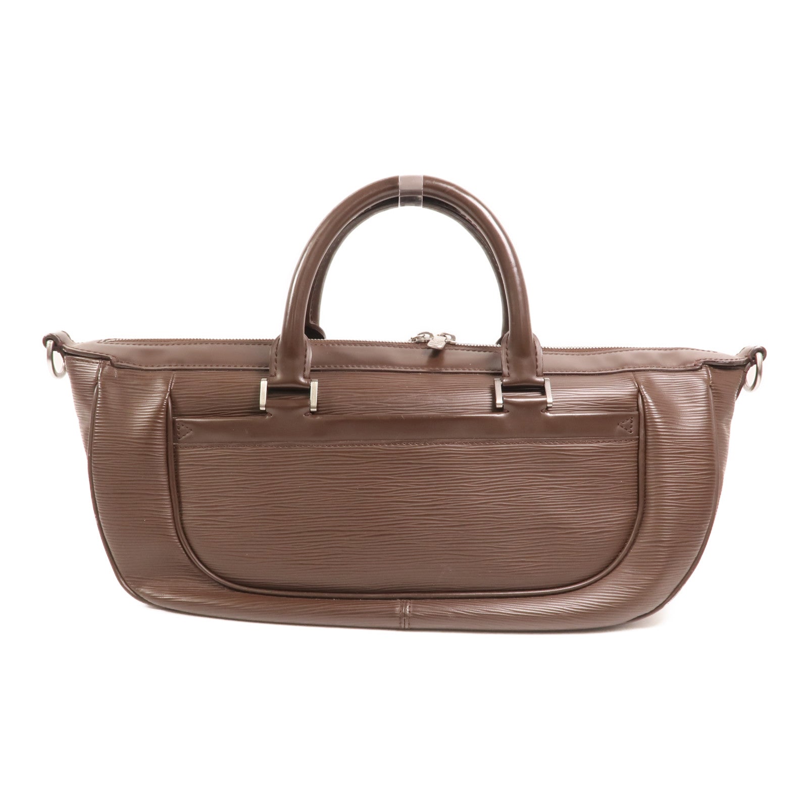 LOUIS VUITTON Epi Dhanura MM銀扣手挽肩背兩用袋