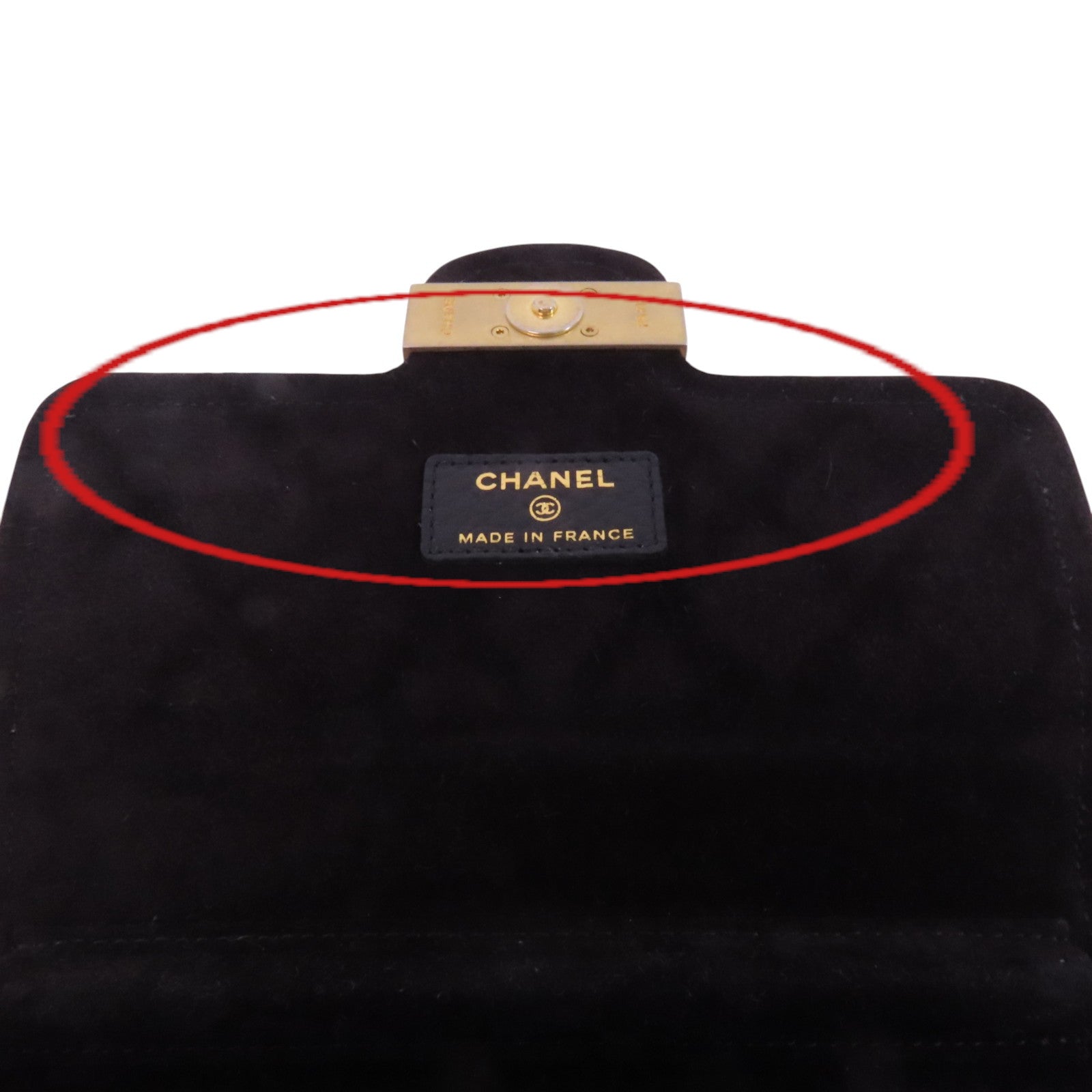 CHANEL 牛皮皮革Archi Chic Square WOC金扣鏈帶肩背袋