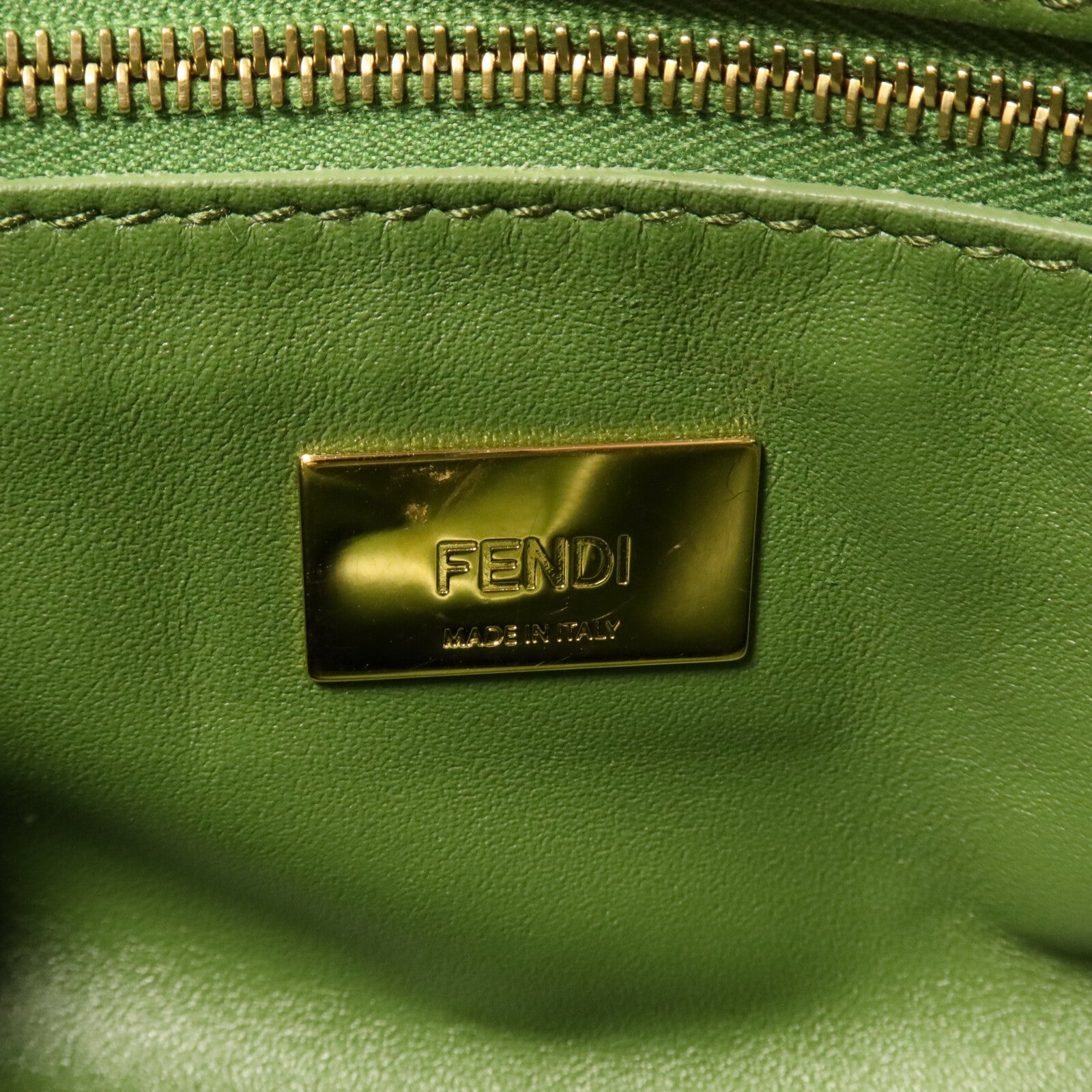 FENDI 羊皮皮革Peekaboo Mini手挽肩背兩用袋