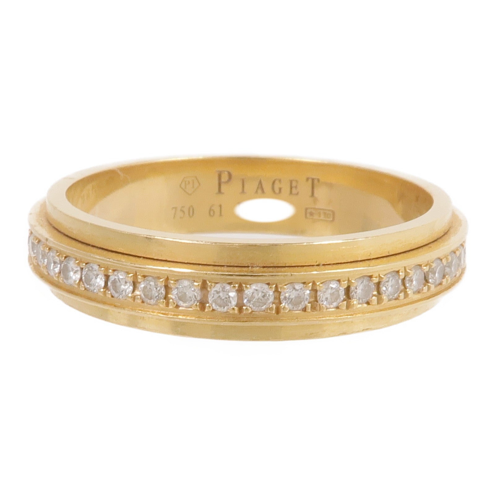 PIAGET 18K黃金Possession鑽石戒指PIAGET#61US#9.5