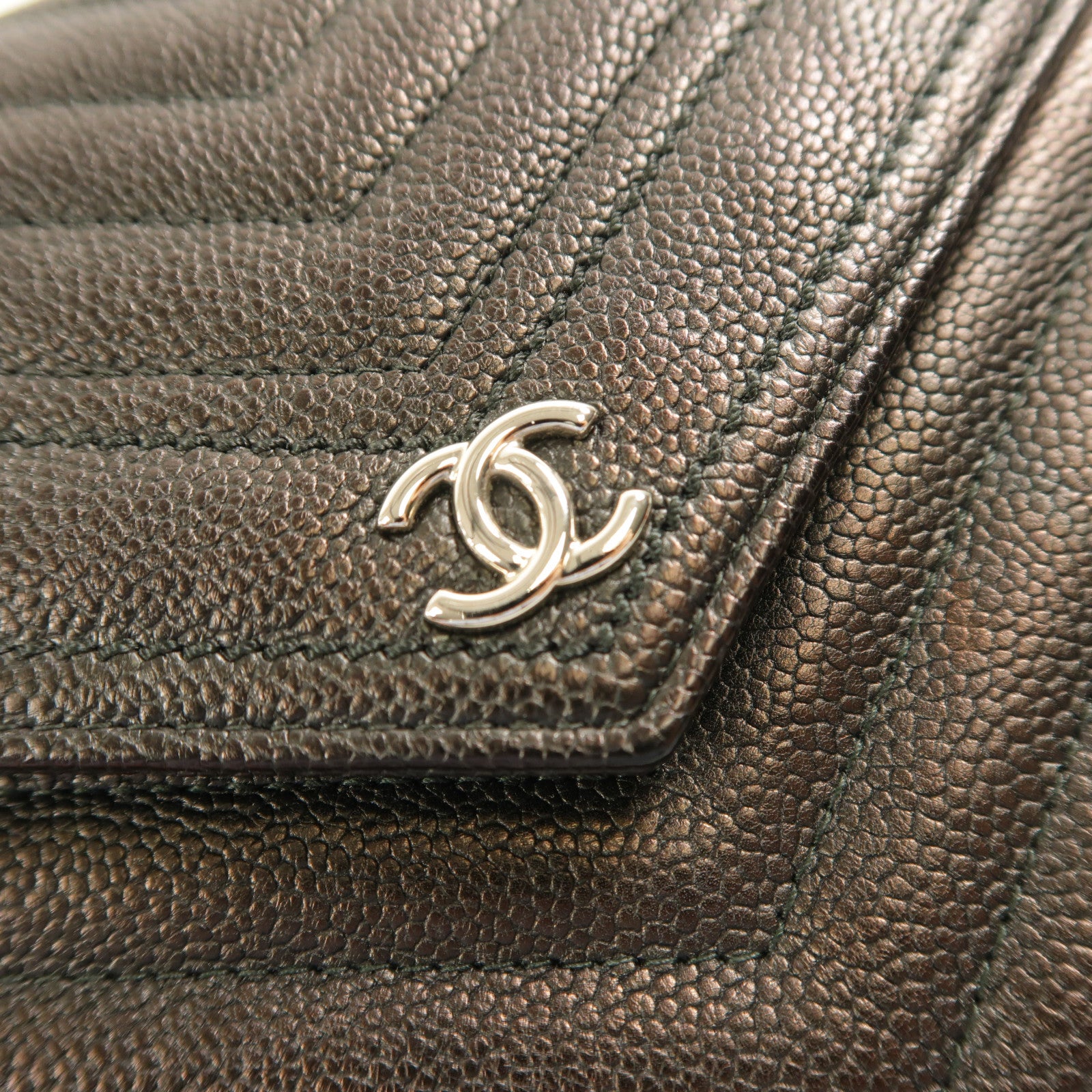 CHANEL 【激減優惠】牛皮皮革Chain Shoulder銨扣鏈帶肩背袋