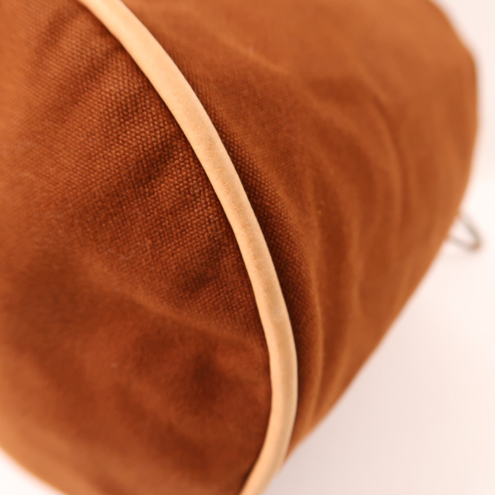 HERMES 【激減優惠】帆布Shoulder Bag金扣肩背袋啡色