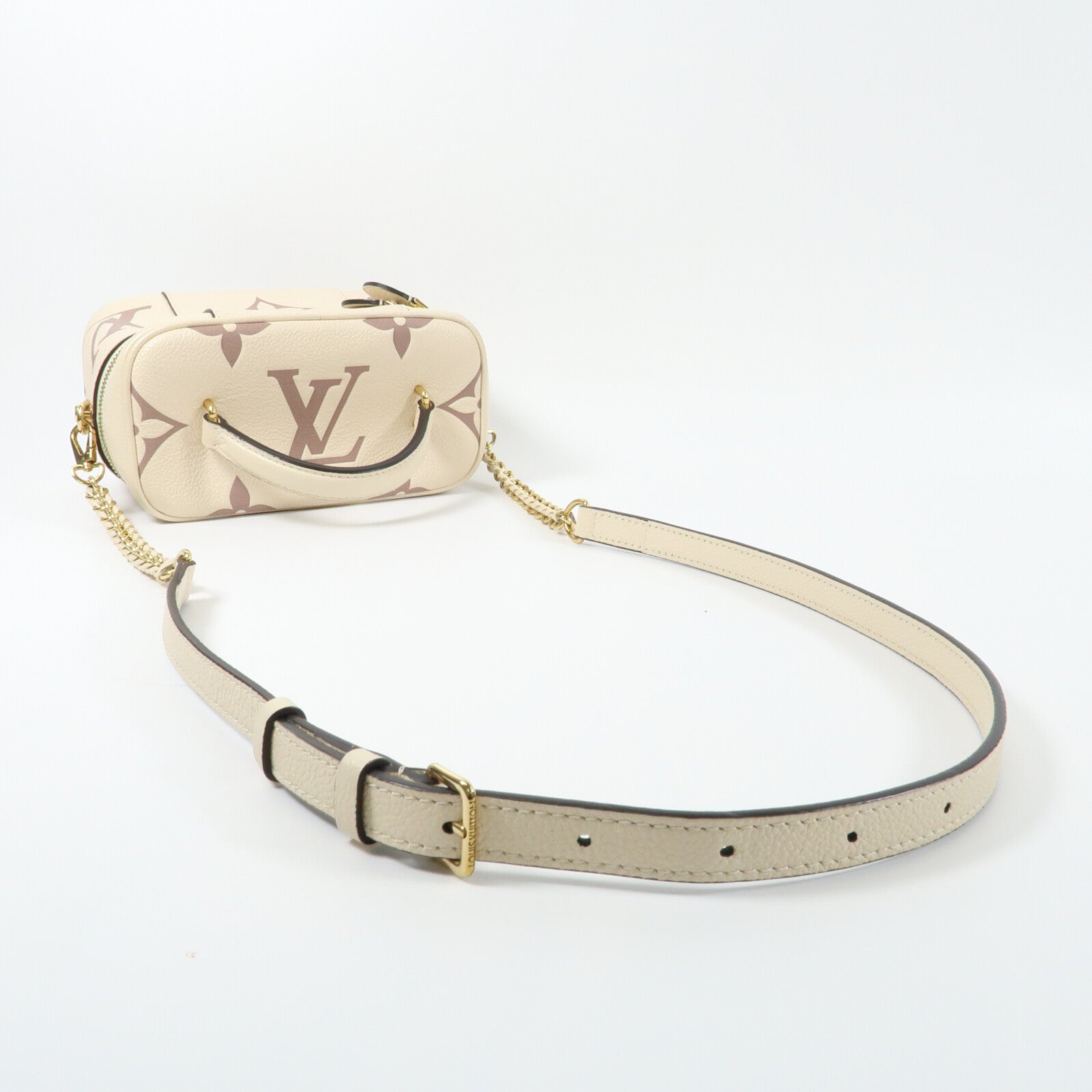 LOUIS VUITTON Monogram Empreinte Vanity PM金扣手挽肩背兩用袋