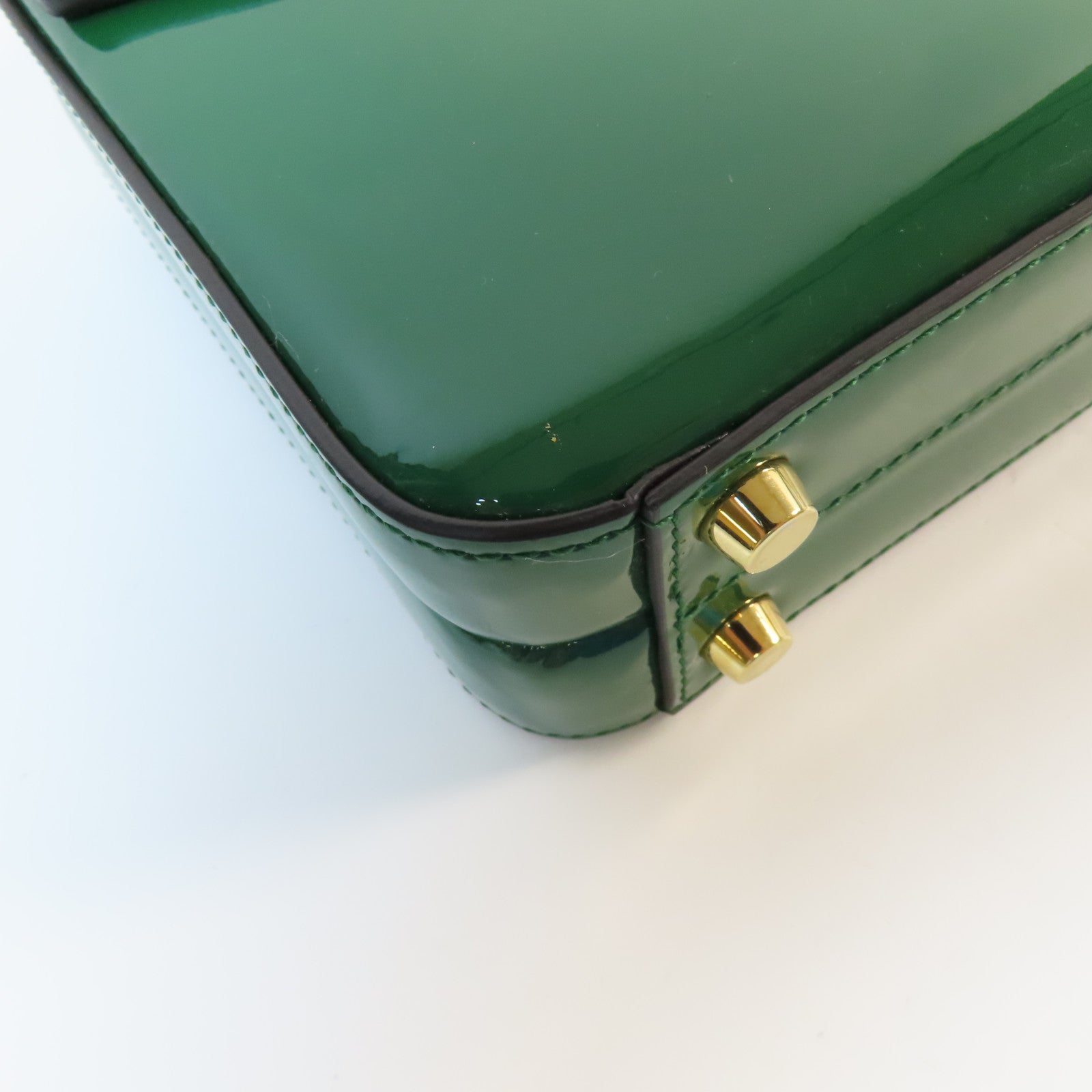 GUCCI 漆皮皮革Sylvie 1969 Bag金扣手挽肩背兩用袋