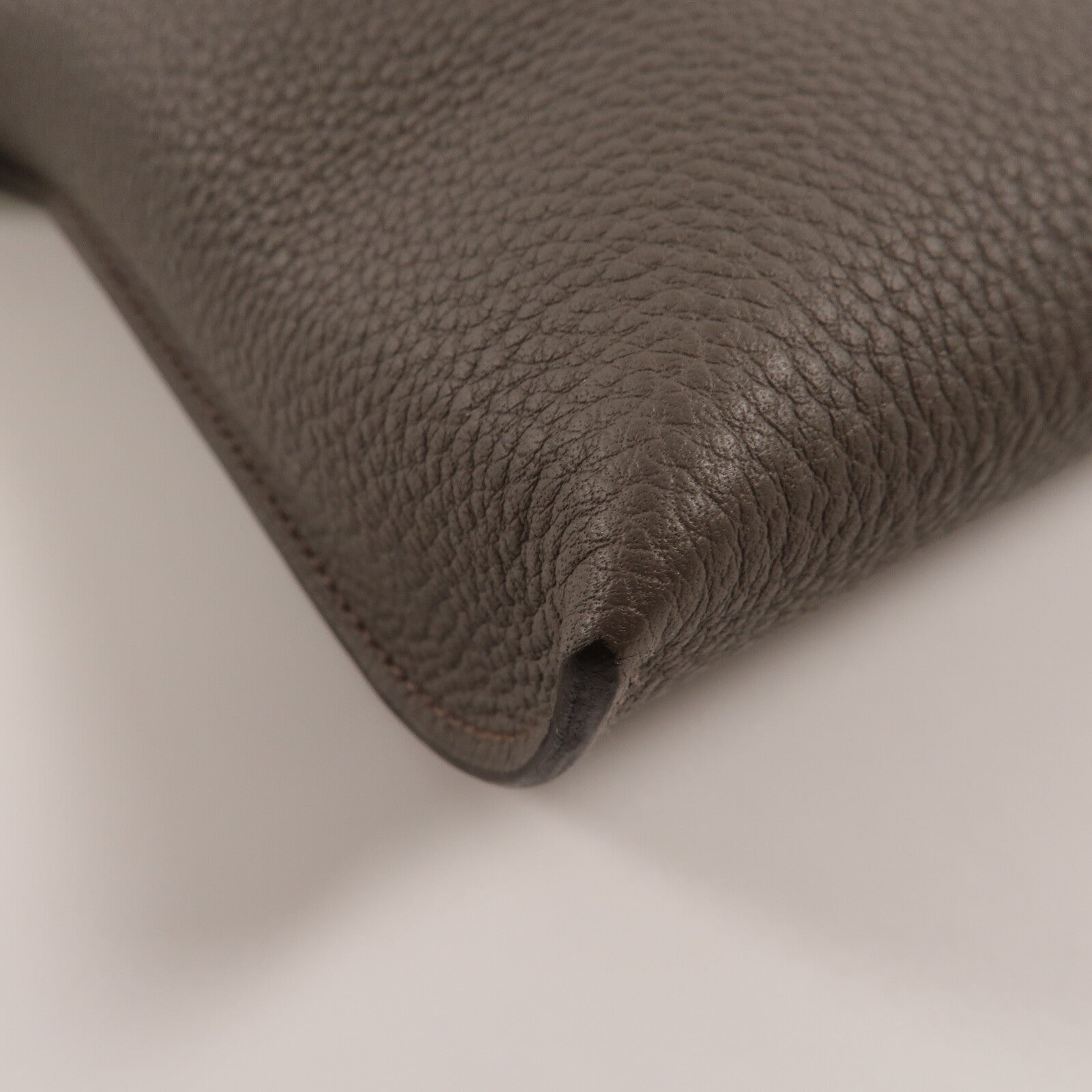 HERMES Epsom皮革Videpoches肩背袋Etain