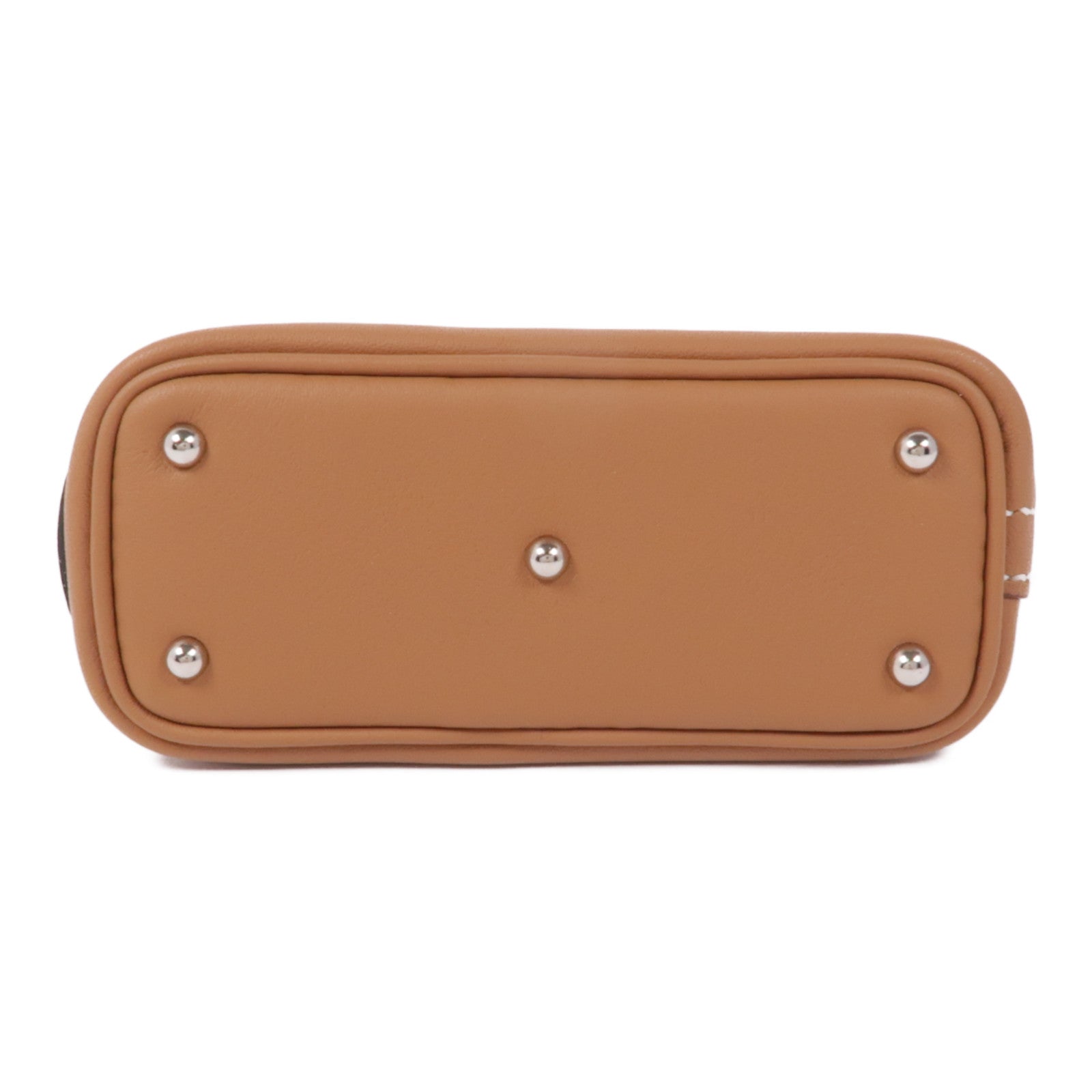 HERMES PHW Bolide Shark Charm Veau Swift Leather Gold Brown