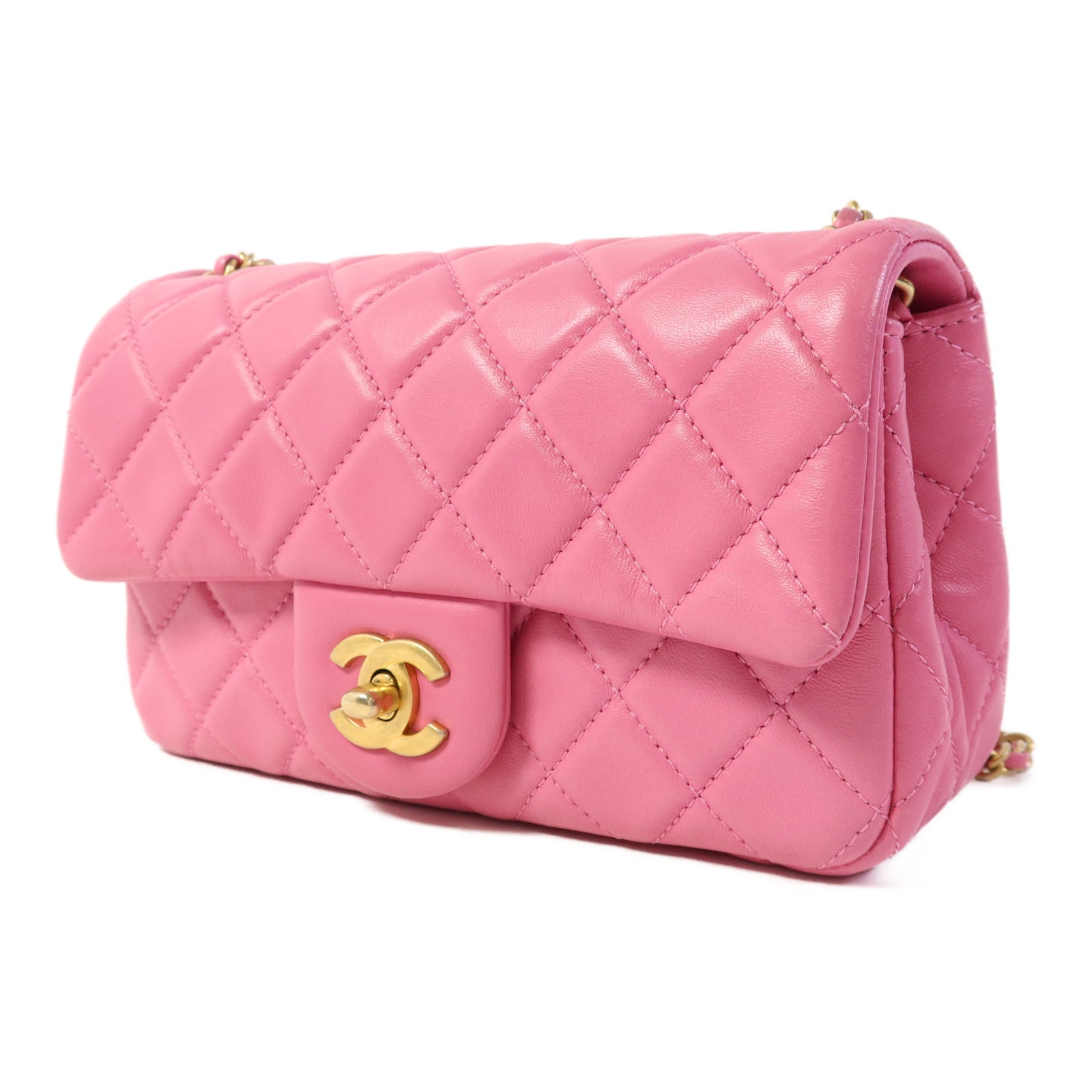 CHANEL 【激減優惠】羊皮皮革Classic 20 Golden Ball金扣鏈帶肩背袋