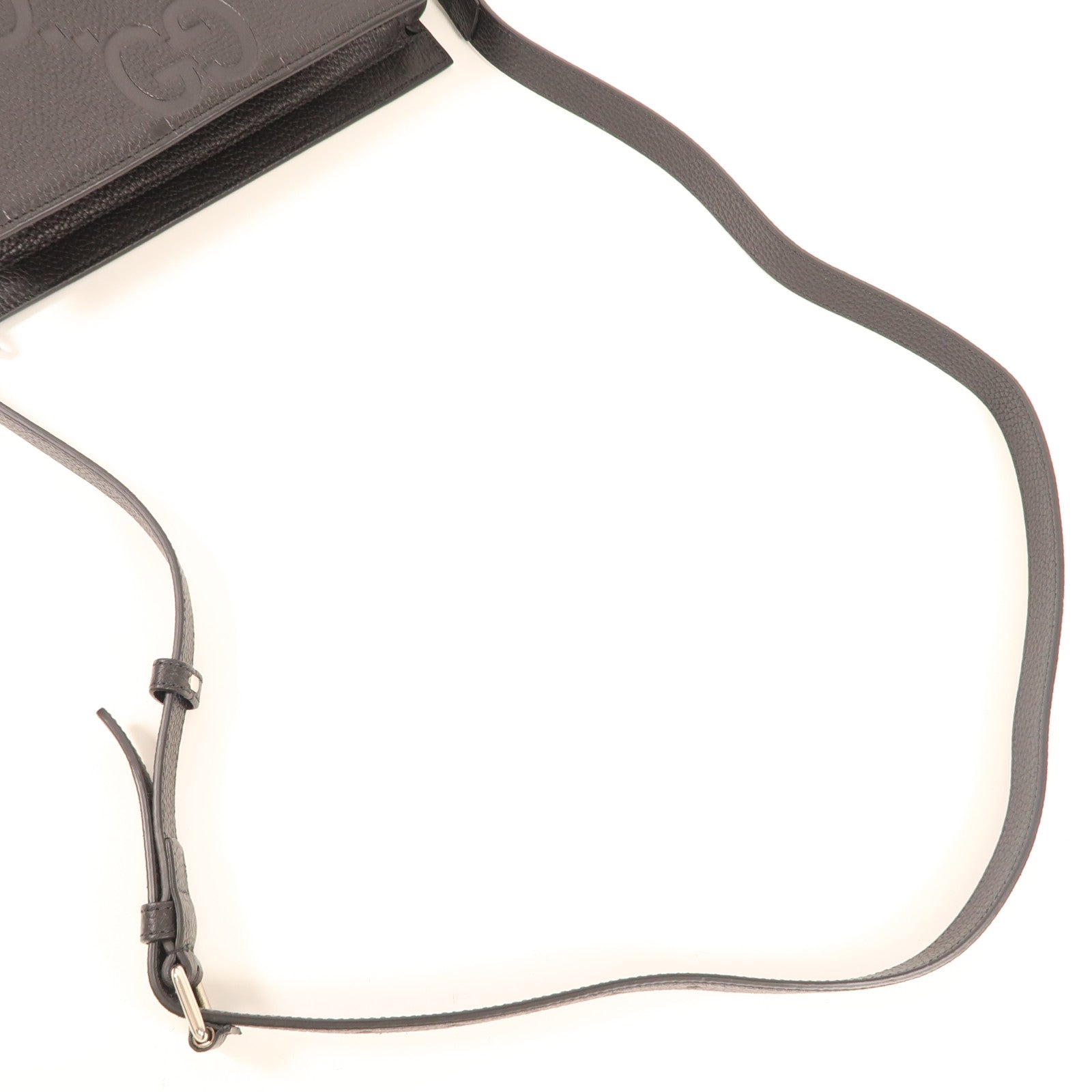 GUCCI 【激減優惠】牛皮皮革GG Jumbo Small Bag銀扣肩背袋