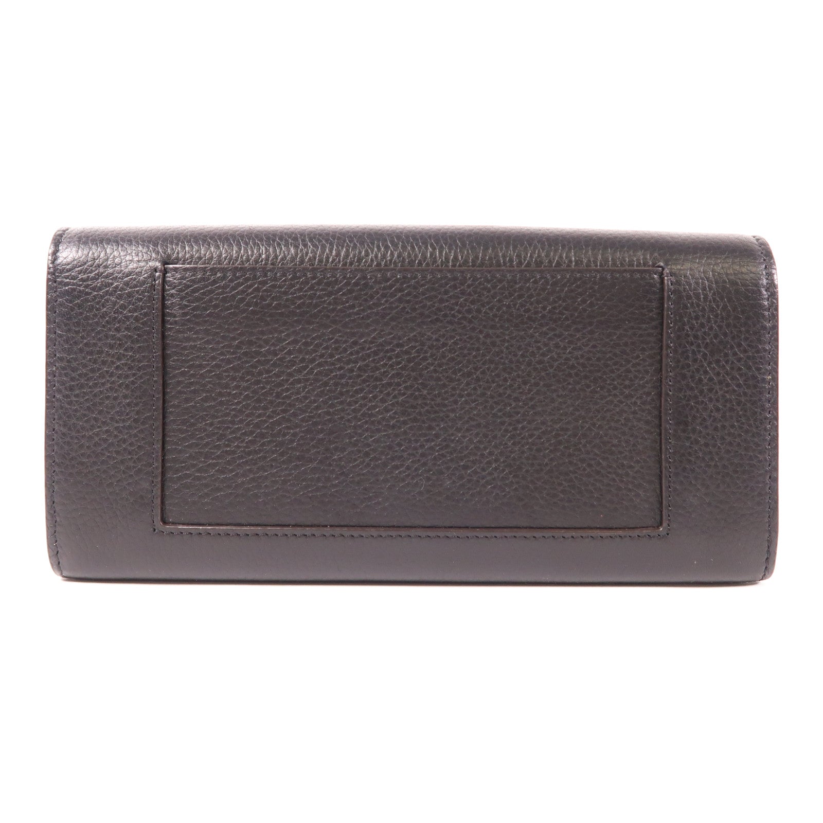 CELINE 牛皮皮革Long Wallet銀扣長錢包