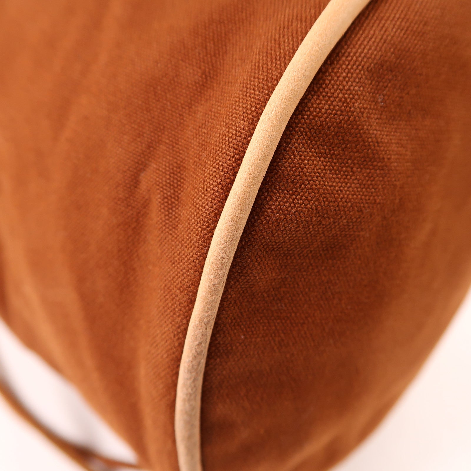 HERMES 【激減優惠】帆布Shoulder Bag金扣肩背袋啡色