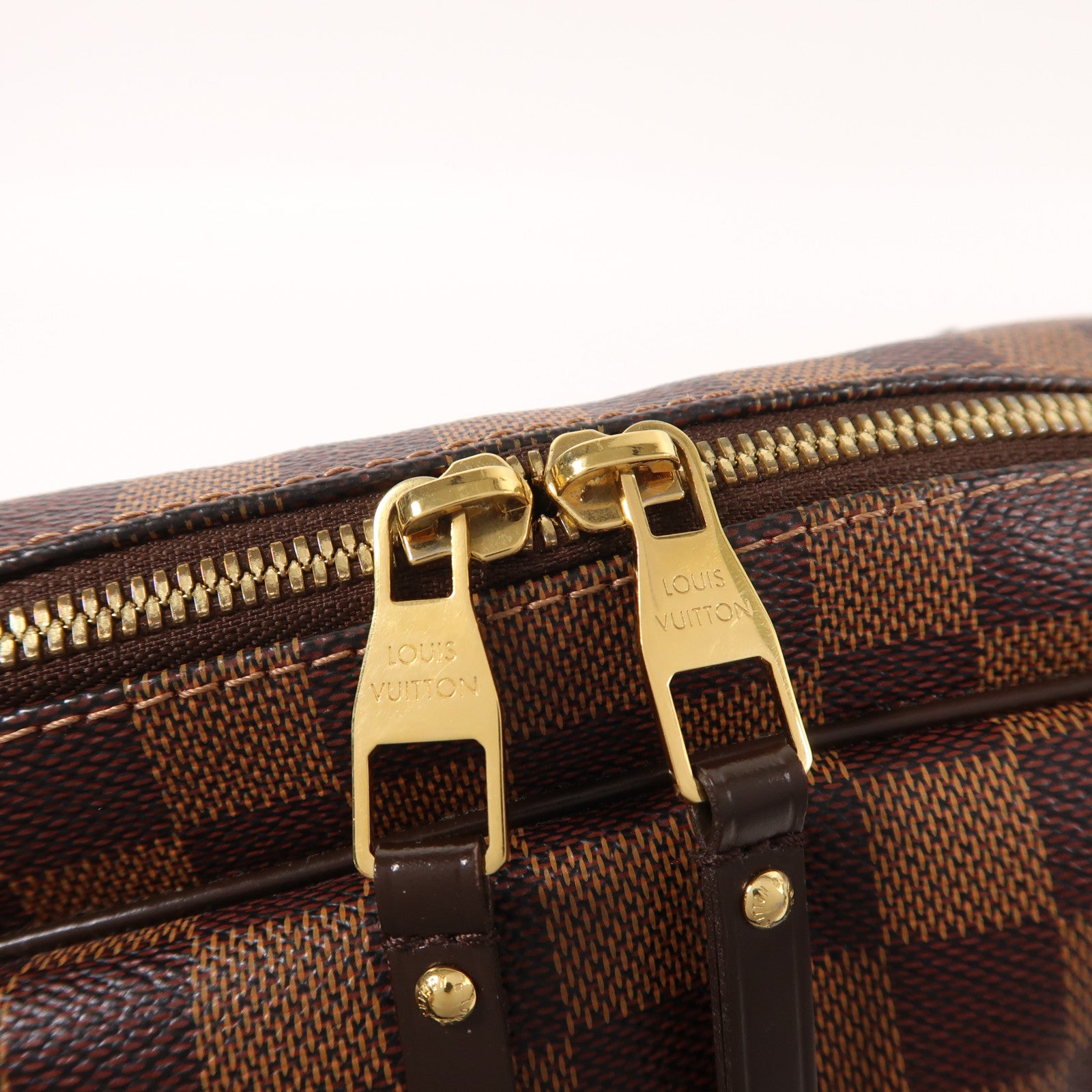 LOUIS VUITTON Damier Rivington金扣肩背袋
