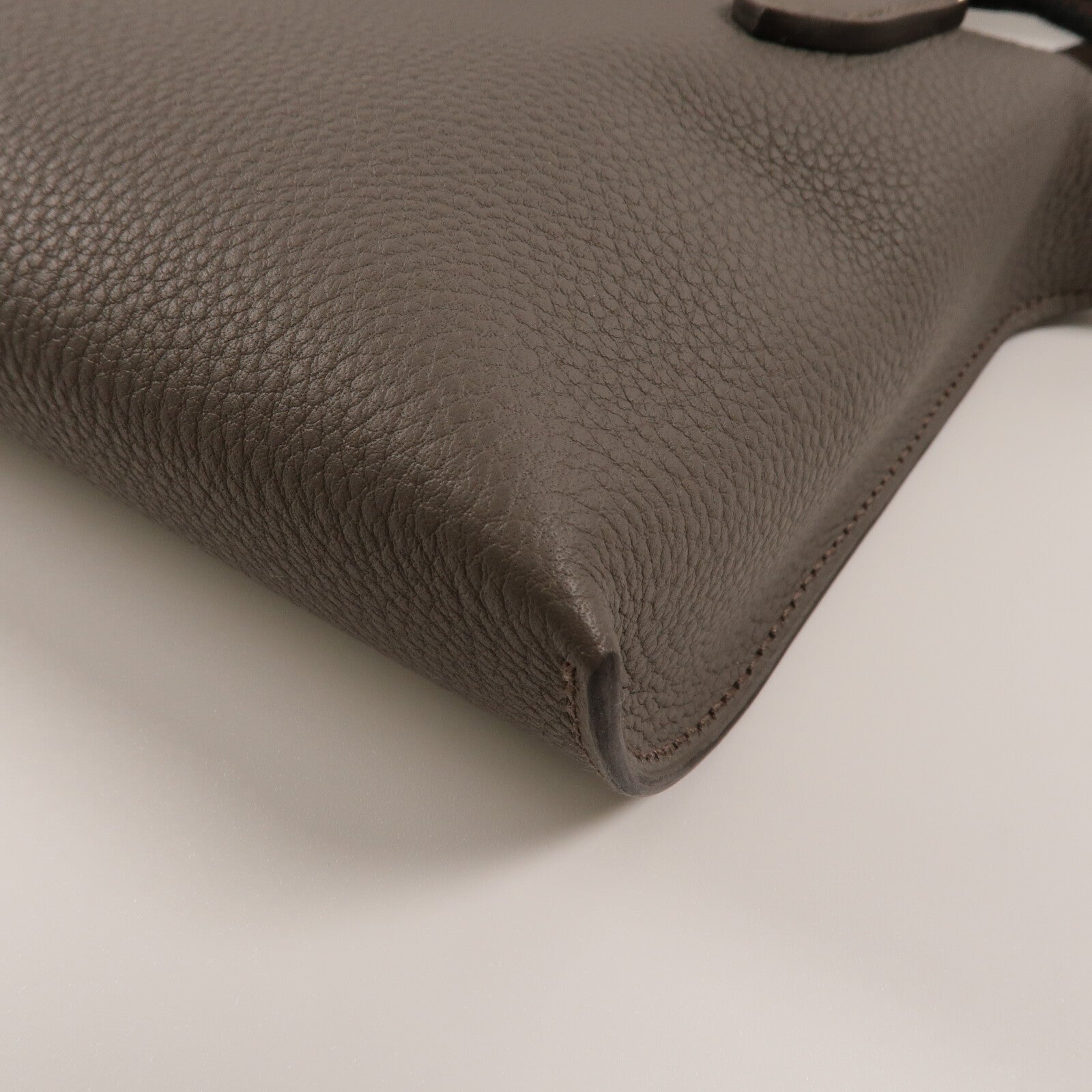 HERMES Epsom皮革Videpoches肩背袋Etain