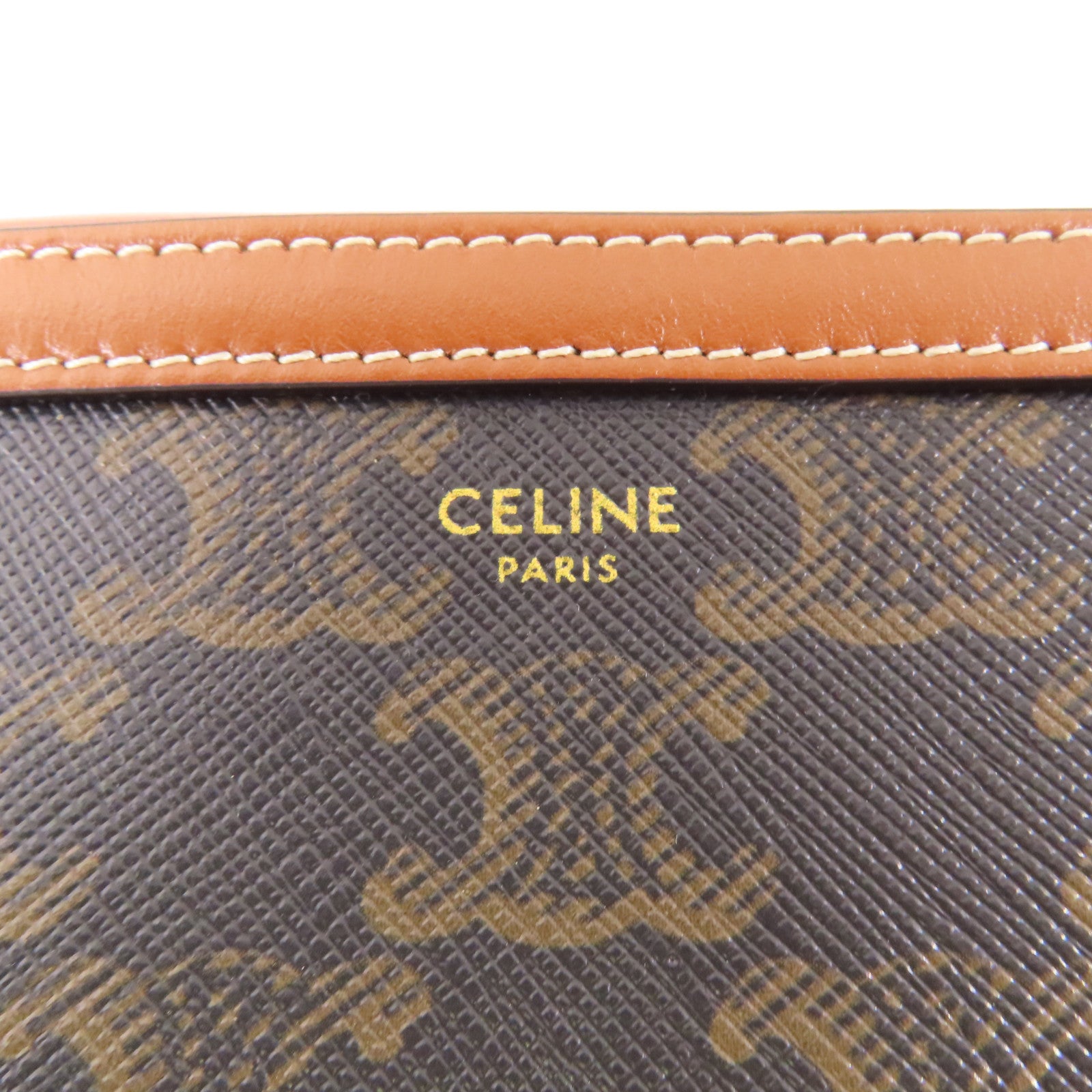 CELINE 塗層帆布Triomphe Camera Bag金扣肩背袋